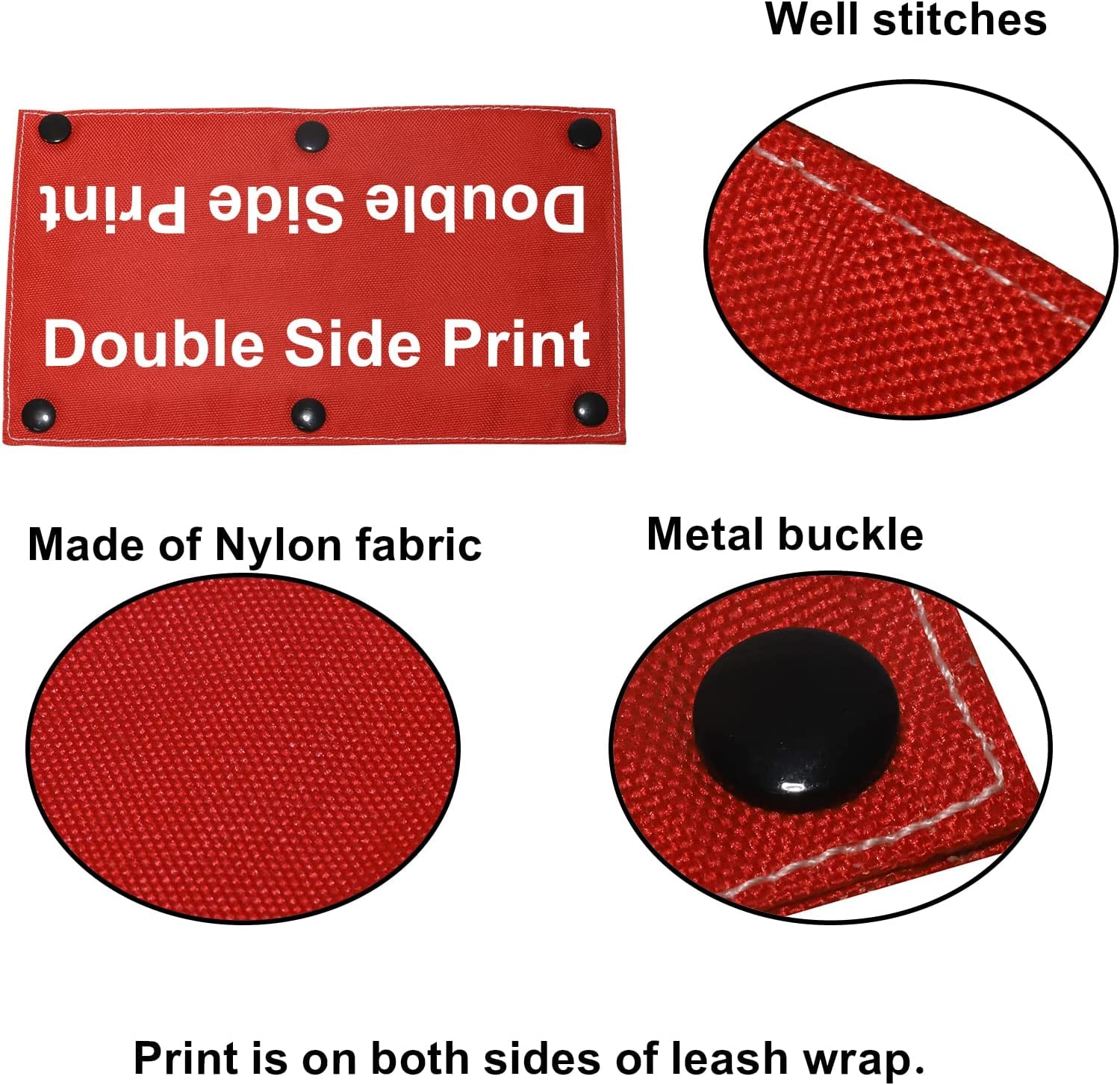 Hearing Impairment Dog Leash Sleeve Deaf Dog Dog Leash Wrap Wrap Alert Hanging Id Patch Tag Pet Birthday Gift(Deaf Dog-Sleeve)