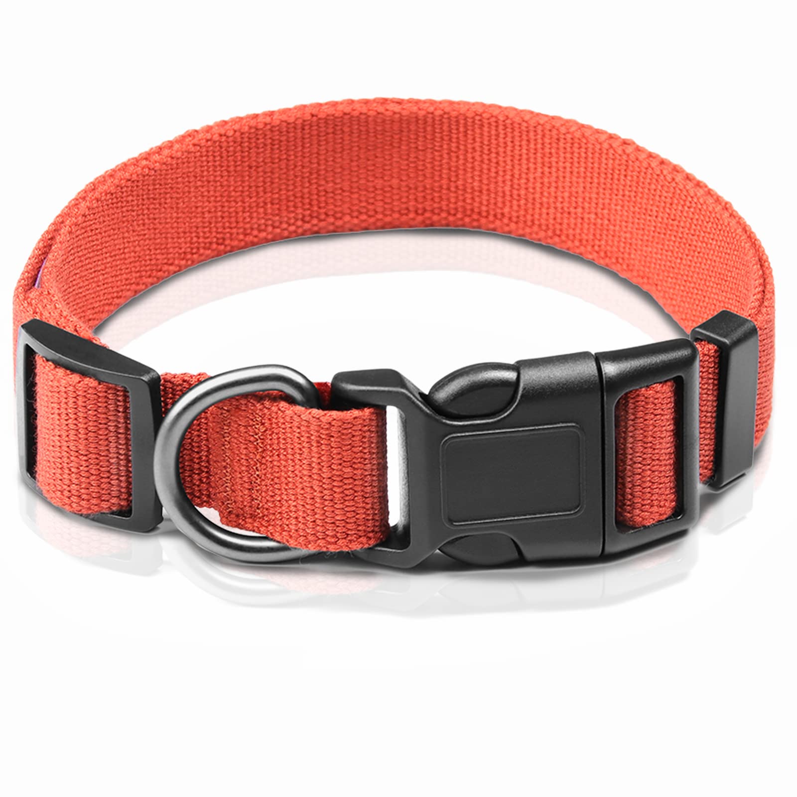 Pawhuggies Orange Dog Collar For Large Dog, Breathable, Anti-Odor & Soft, Comfortable For Sensitive Skin Puppies, 90% Bamboo Ray