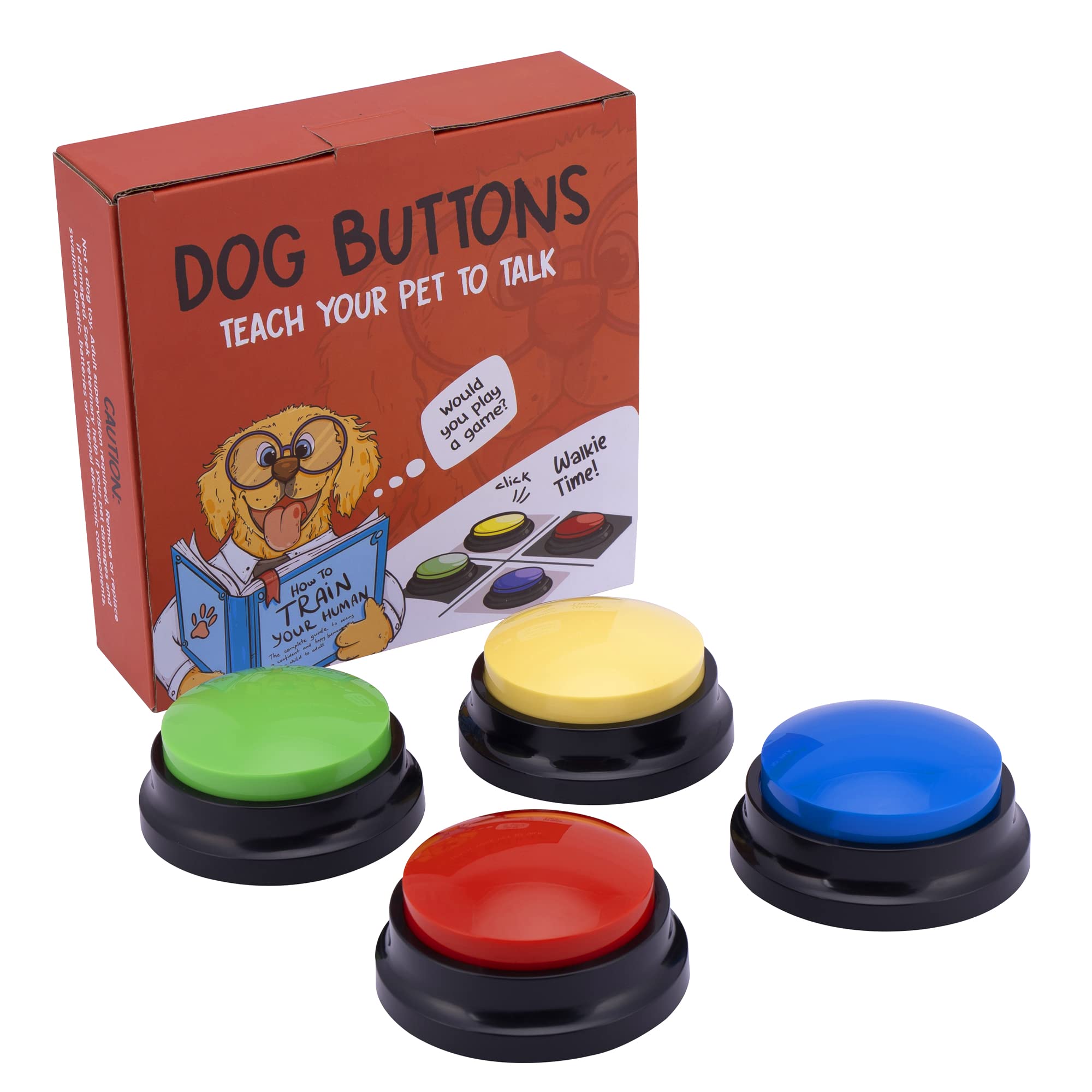 Dog Buttons for Communication  Talking Pet Button Set  Teach Dogs to Communicate  Train Pets with Recordable Voice Commands