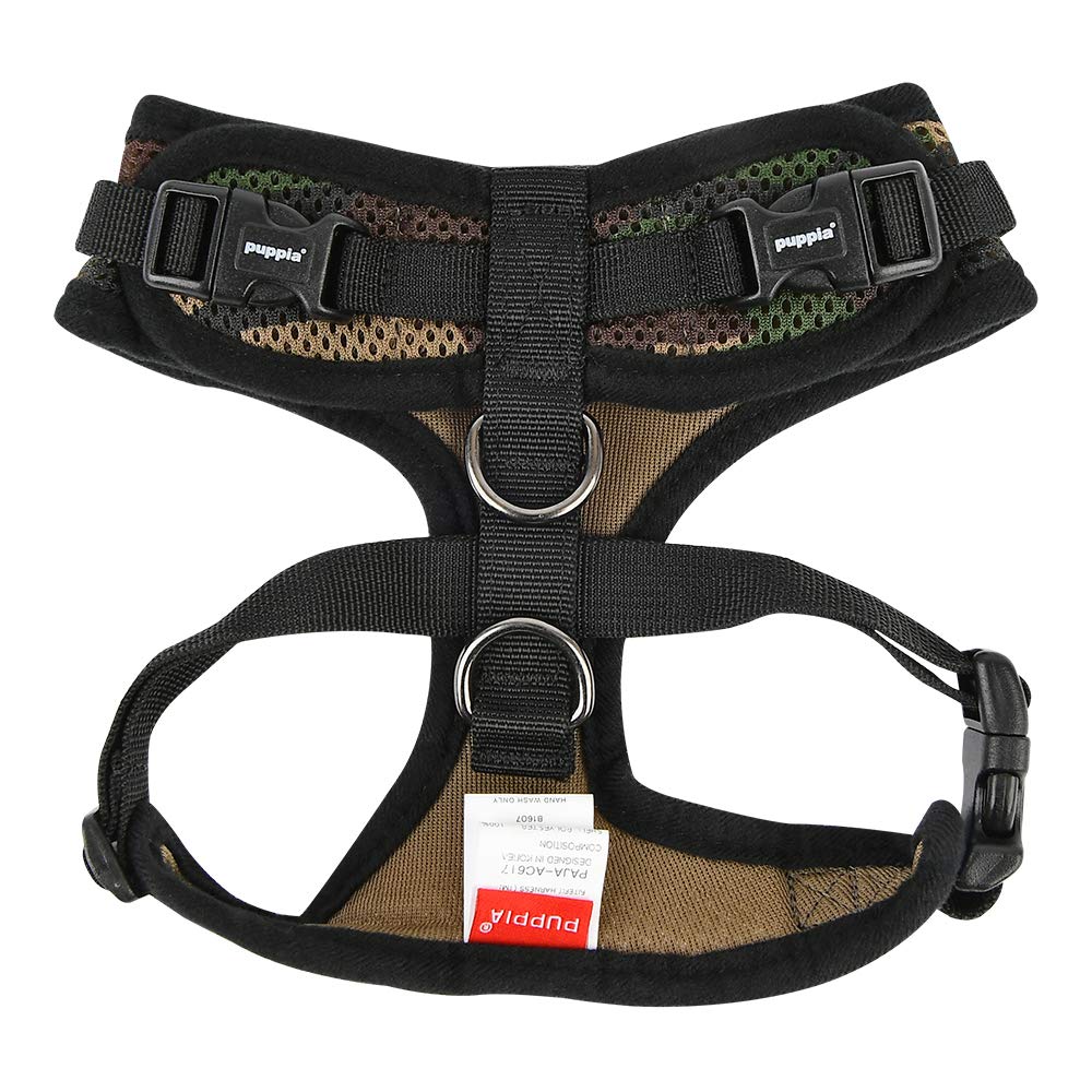 Puppia Authentic Puppia Ritefit Harness With Adjustable Neck, Camo, Large