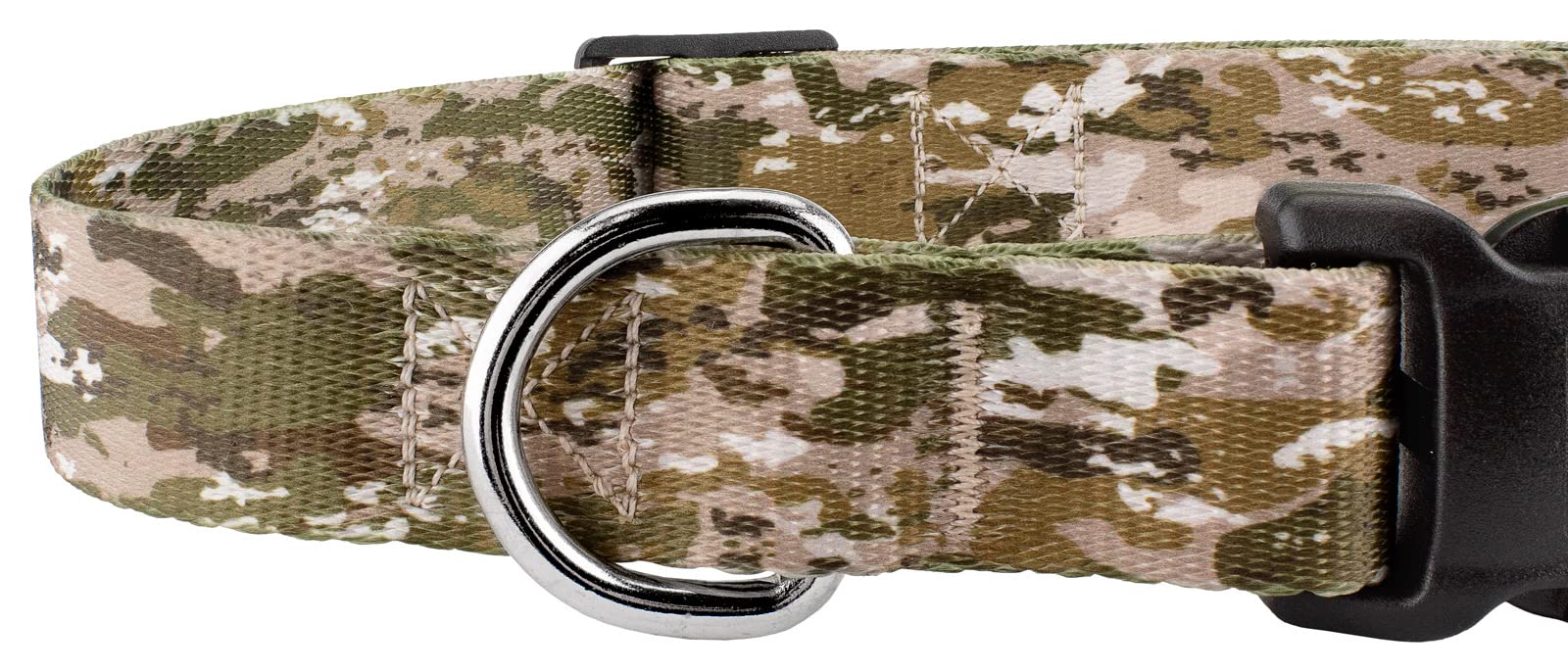 Country Brook Petz - Deluxe Desert Viper Camo Dog Collar - Made In The U.S.A. - Camouflage Collection With 17 Rugged Designs (1 Inch, Medium)