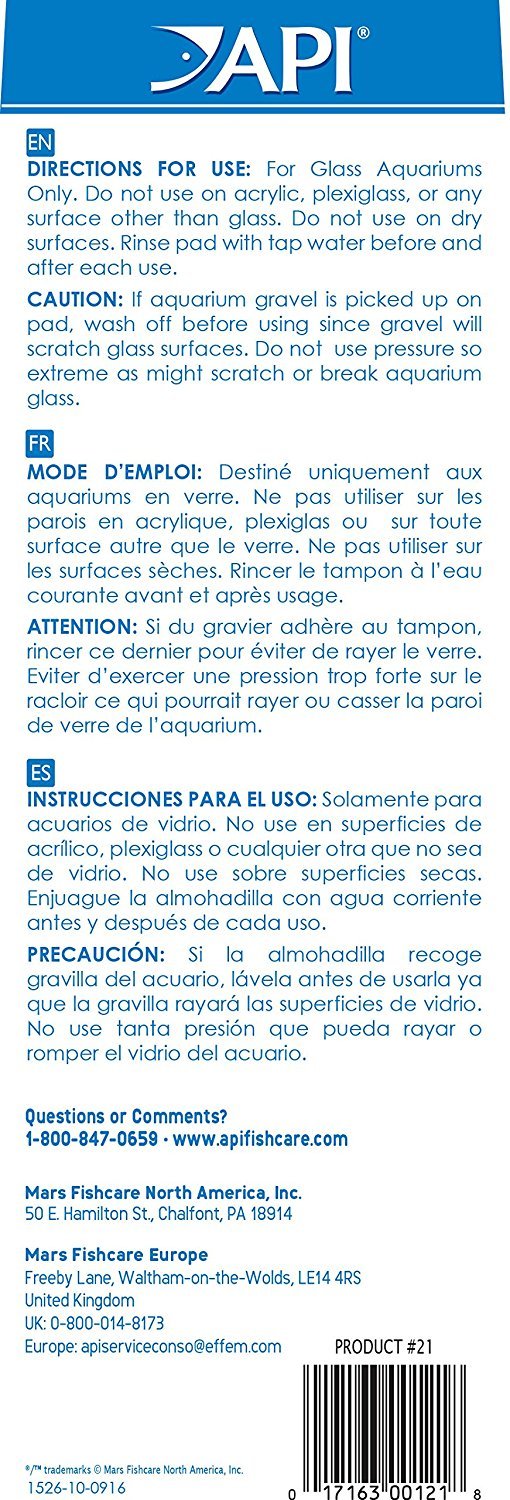 Api Algae Scraper For Glass Aquariums