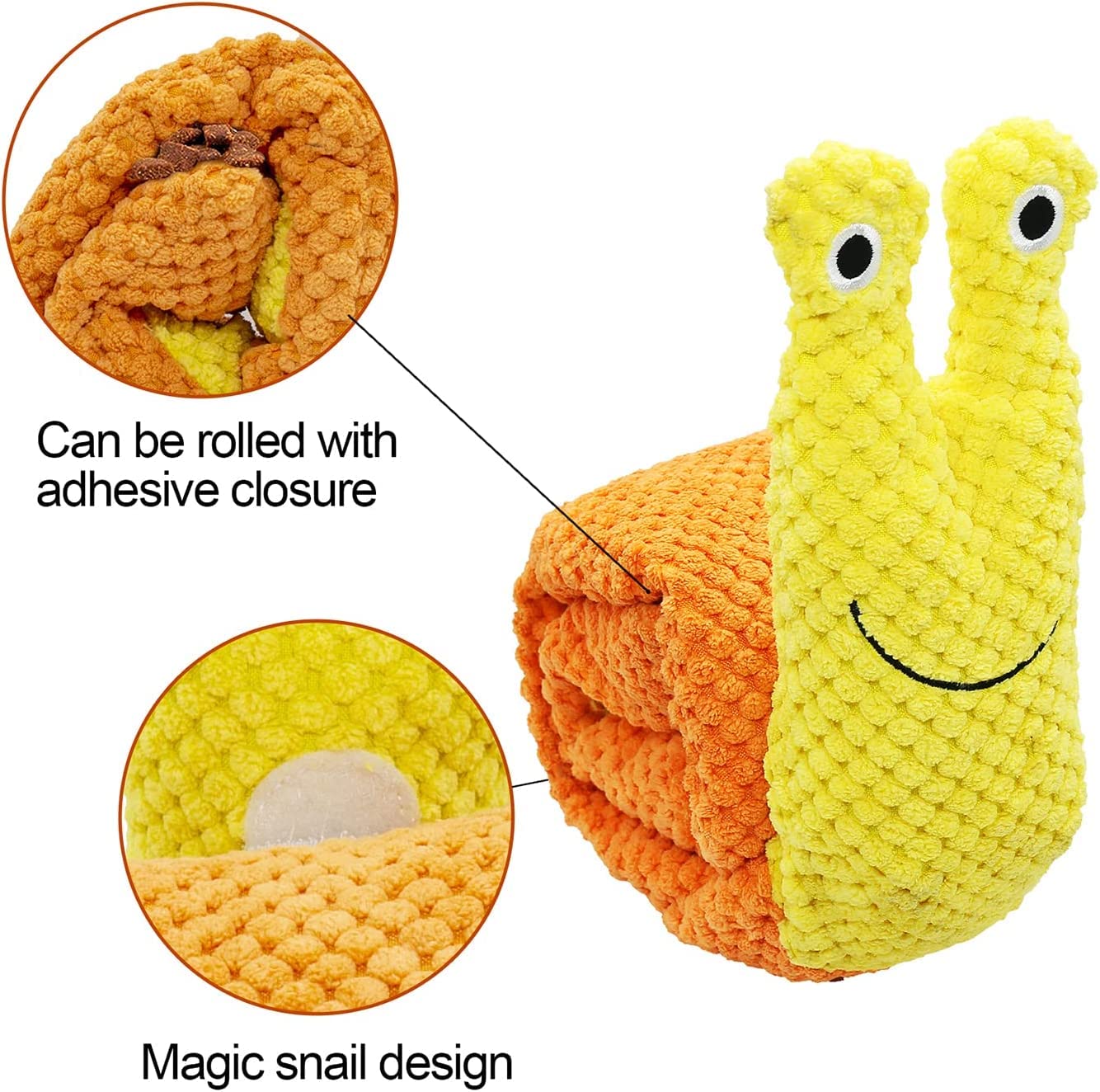 Haichen Tec Ferret Squeaky Snuffle Toy Treat Dispensing Foraging Puzzle Enrichment Plush Teething Chew Toys For Stress Release F