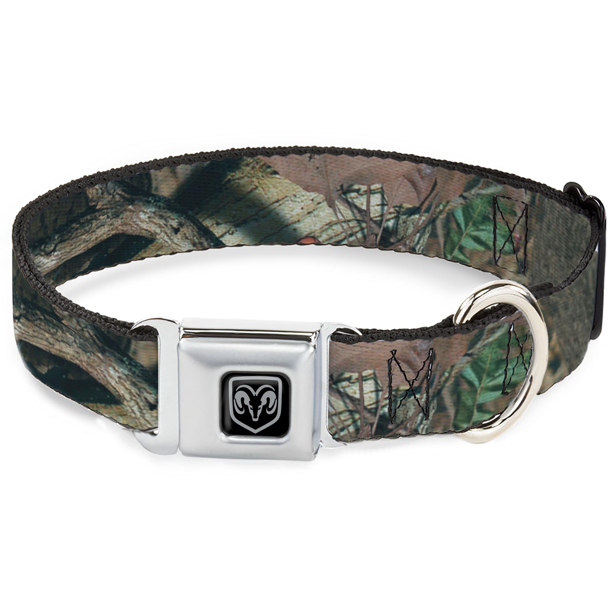 Buckle-Down Dog Collar Seatbelt Buckle Mossy Oak Break Up Infinity 18 to 32 Inches 1.5 Inch Wide