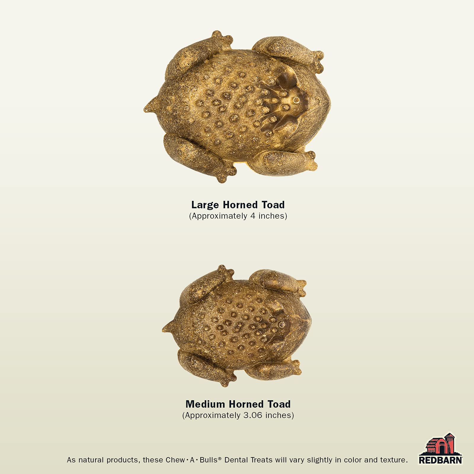 Redbarn Chew-A-Bulls (Size: Large | Shape: Toad | 6-Count (Pack of 1))