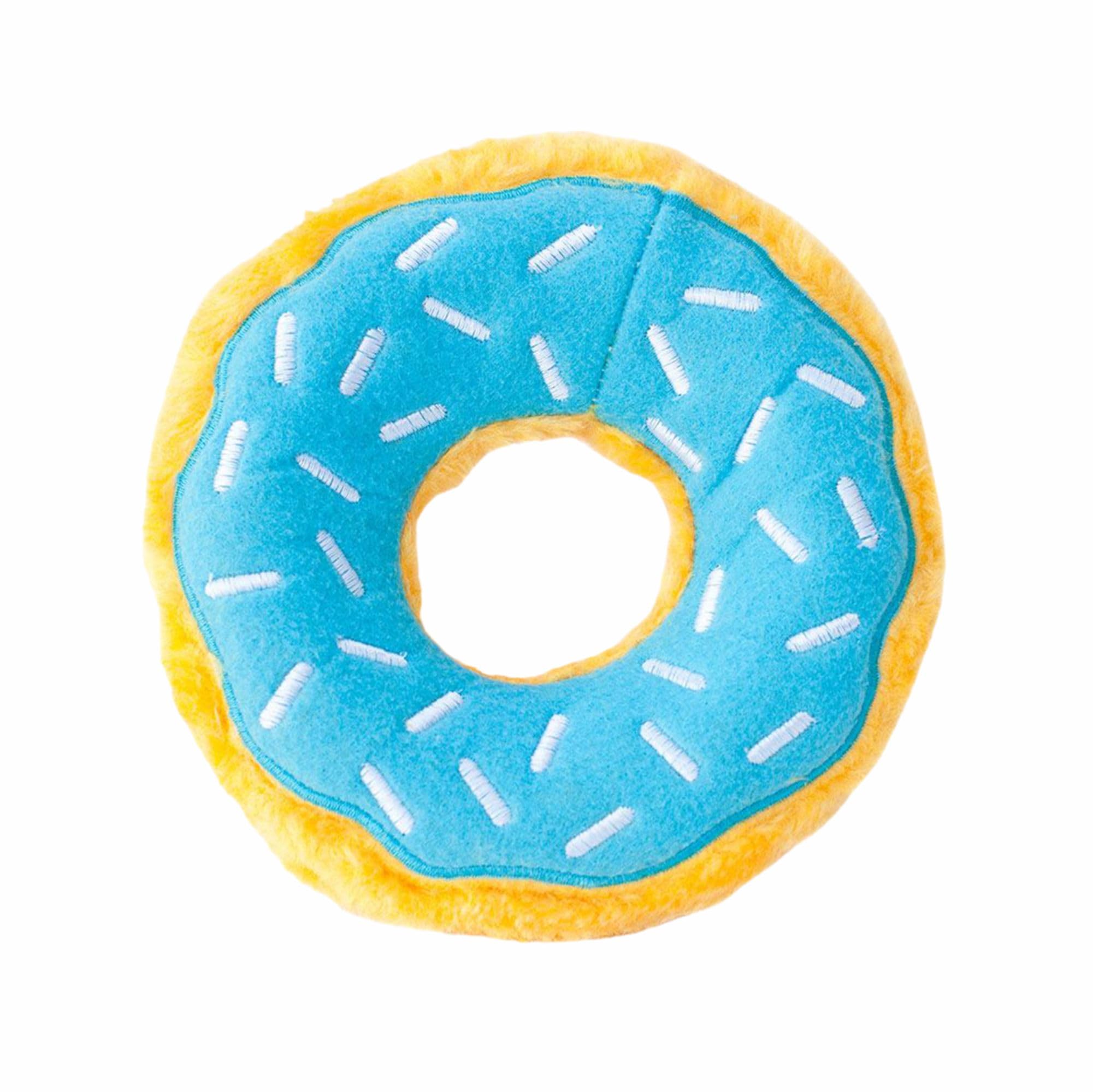 Barkbutler X Zippy Paws Donutz Blueberry Dog Toy  Plush & Squeaky Toys For Dogs, Dog Toys For Medium Dogs (020Kgs)  Blue