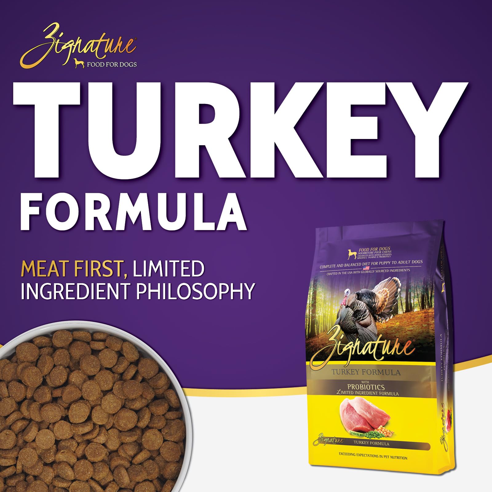 Zignature Turkey Limited Ingredient Formula Dry Dog Food 25lb