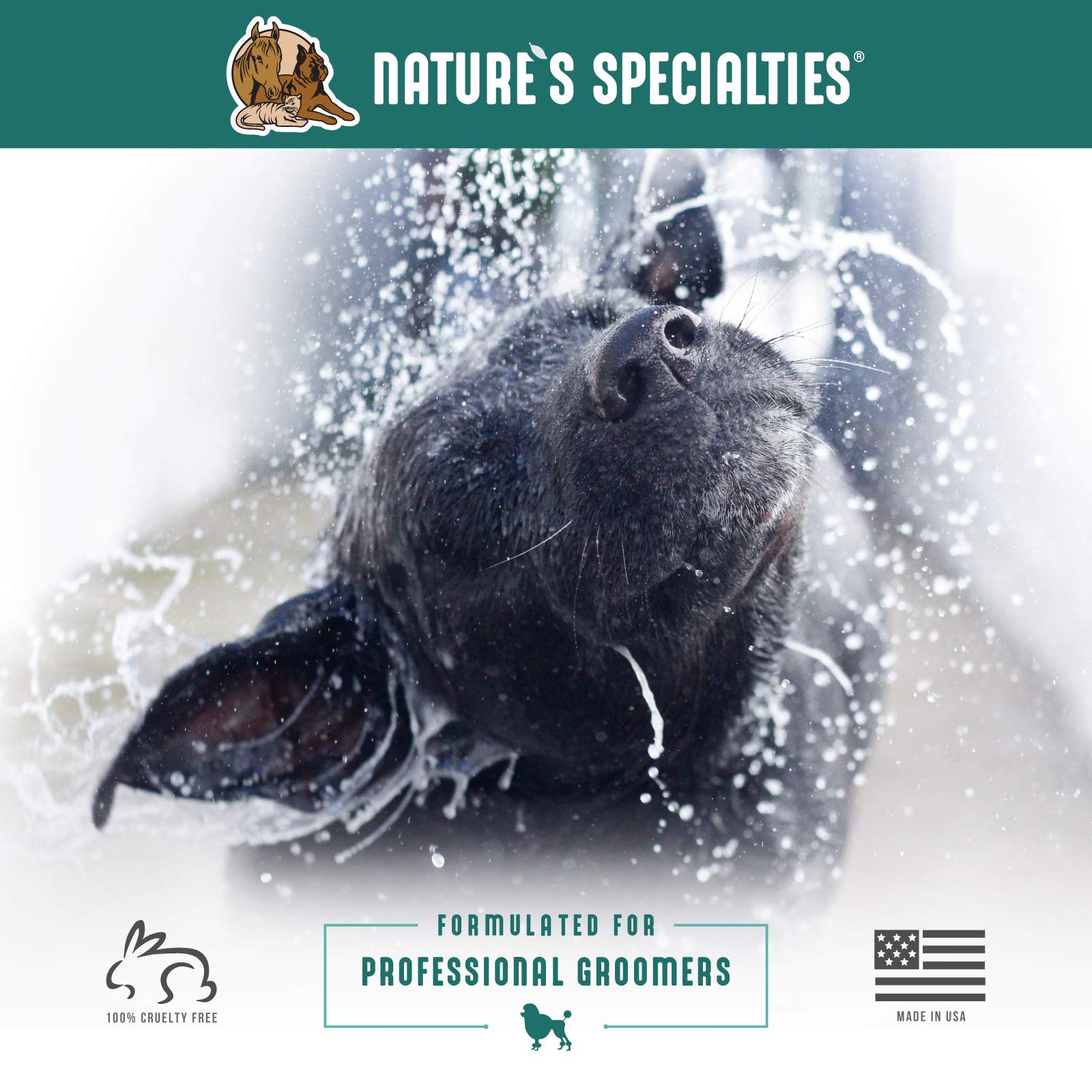 Nature'S Specialties Coat Conditioner With Aloe For Pets, Natural Choice For Professional Groomers, Strengthening & Revitalizing, Made In Usa, 16 Oz