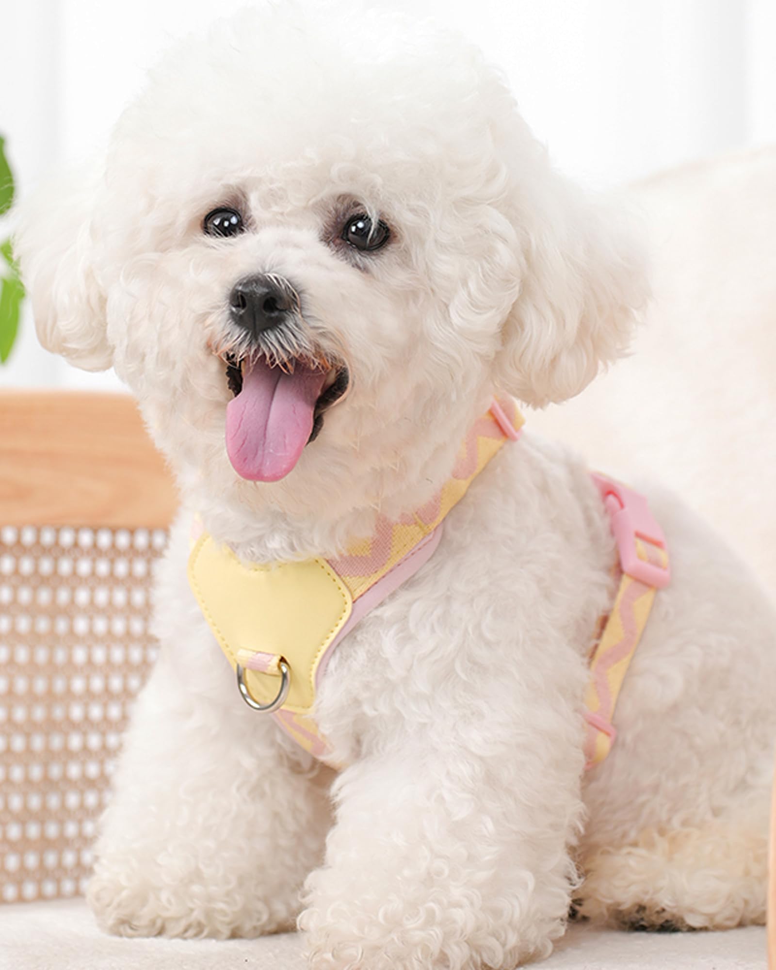 Pink Large Dog Harness For Large Dogs, No Pull Dog Harness With 2 Leash Clips, Puppy Harness, Dog Vest Harness (Pink, L)