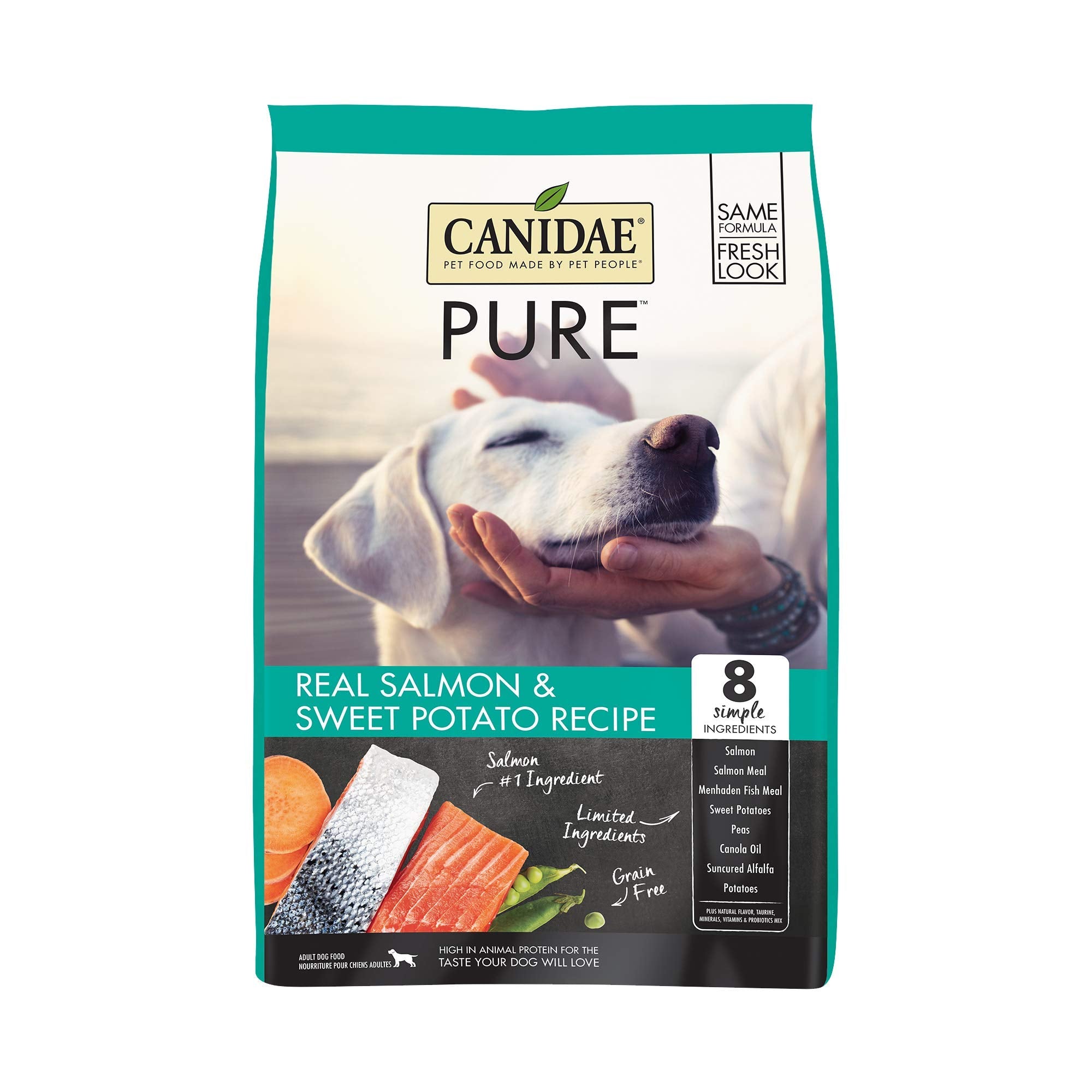Canidae Pure Real Salmon & Sweet Potato Recipe Adult Dry Dog 4 LB (packaging may vary)