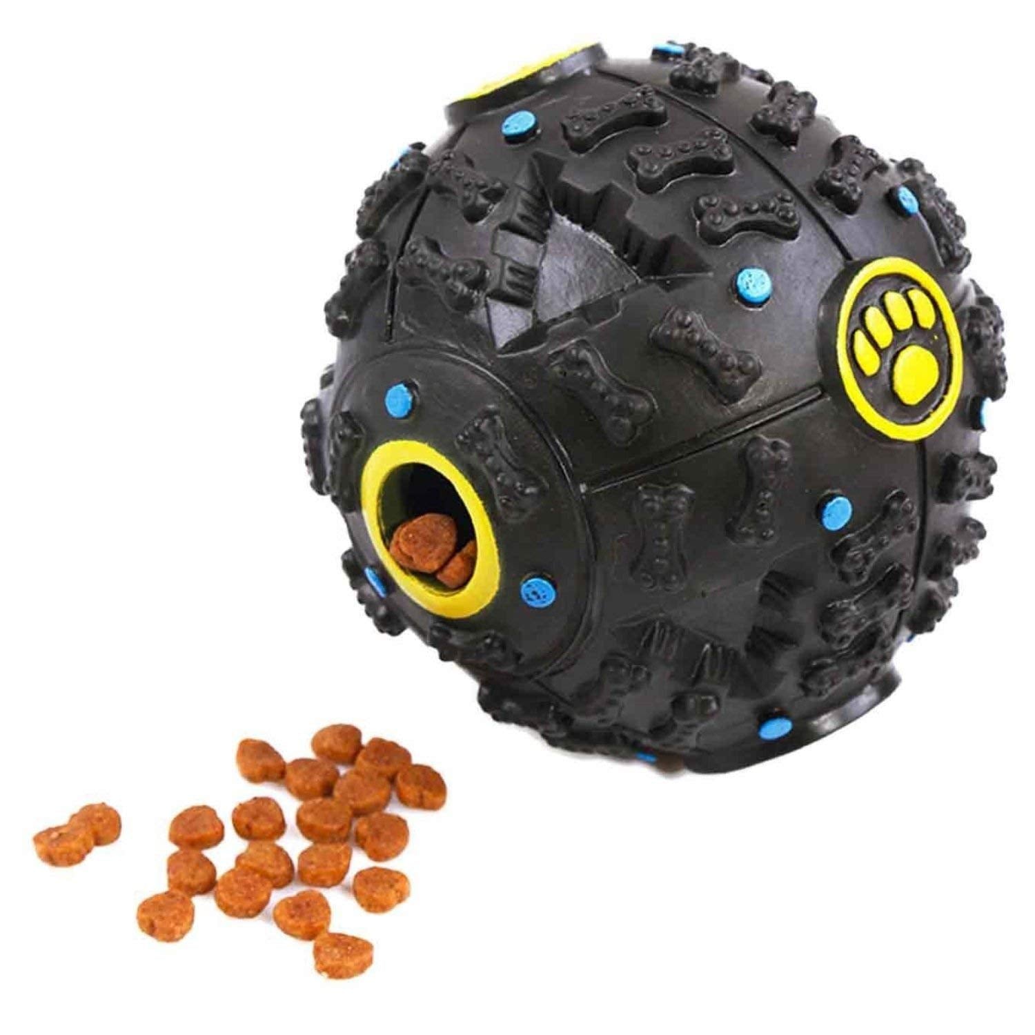 RvPaws Interactive Squeaky Giggle Quack Dog Toy Ball Pet Food Dispenser Dog Pet ProductsLarge