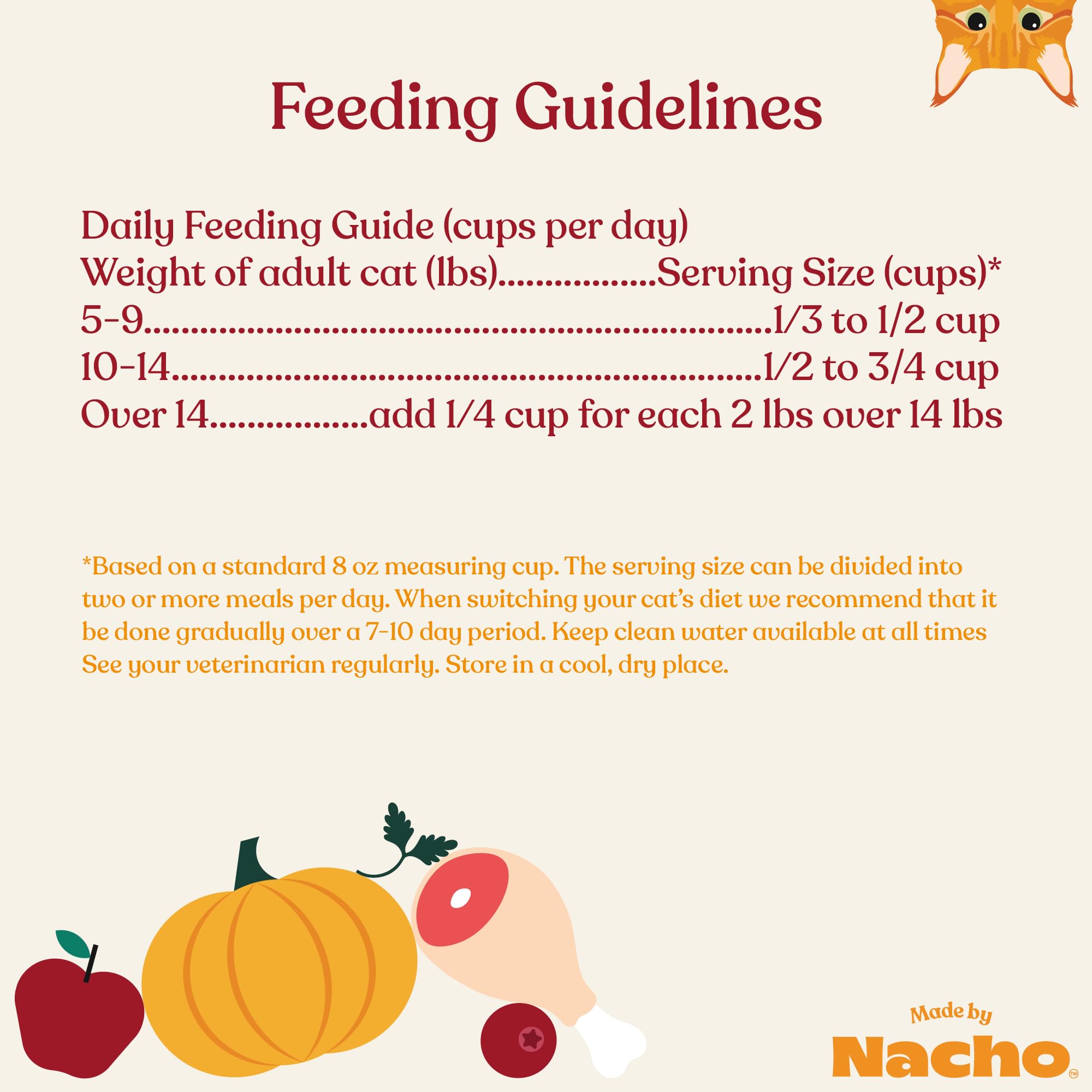 Made by Nacho Premium Dry Kibble Infused with Bone Broth 2lb Bag Cat Food (Cage-Free Chicken, Duck & Quail)