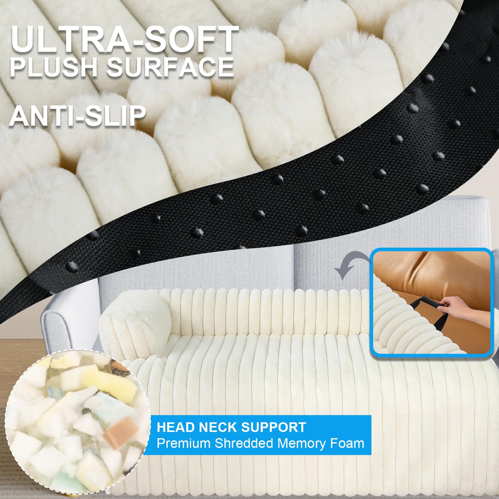 Luxurious Dog Couch Bed, Washable Calming Dog Couch Cover, Removable Couch Protector For Dogs, Waterproof Sofa Bed, Pet Bed Mats