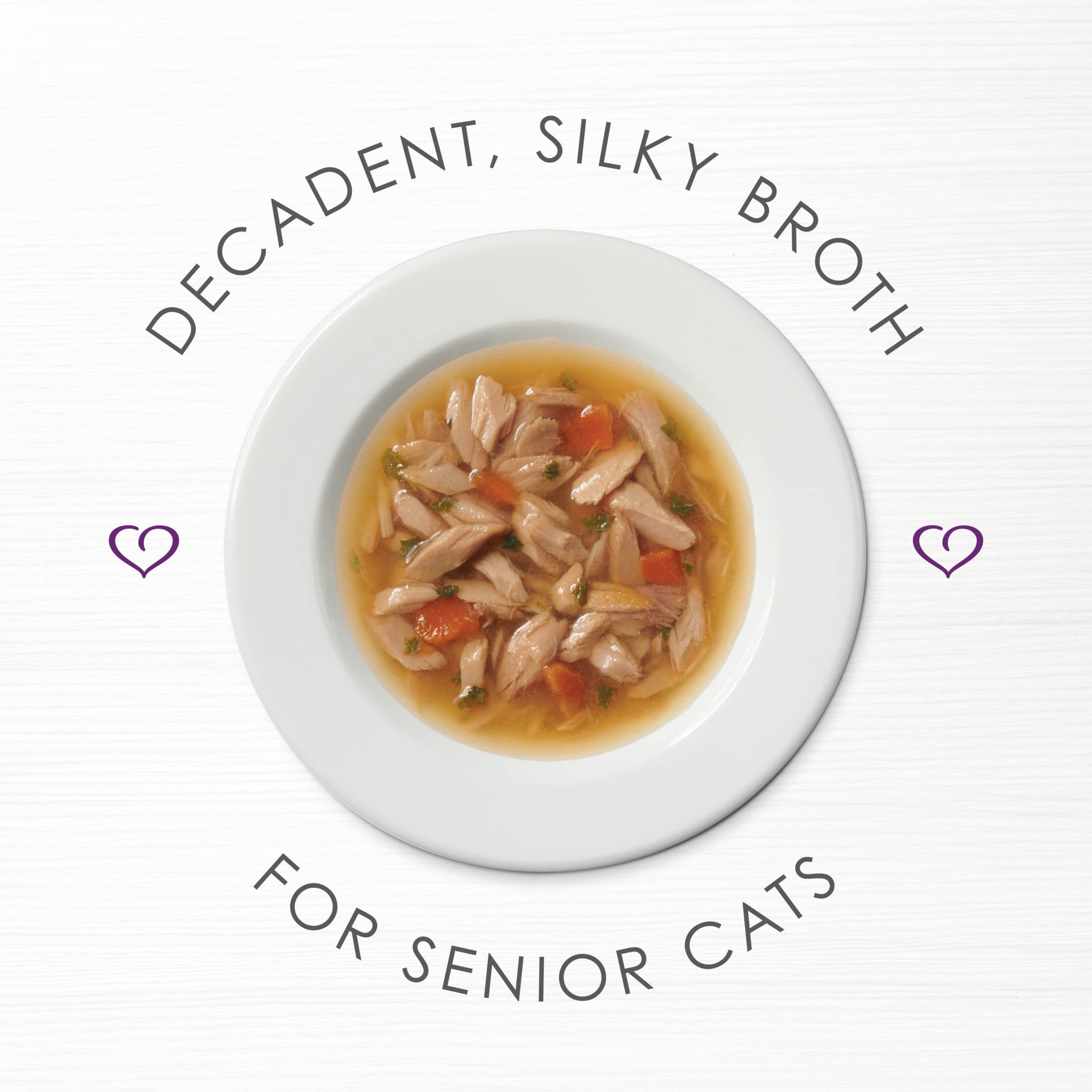 Purina Fancy Feast Lickable Senior Wet Cat Food Broth Topper Classic with Skipjack Tuna and Vegetables - (Pack of 16) 1.4 Oz. Po
