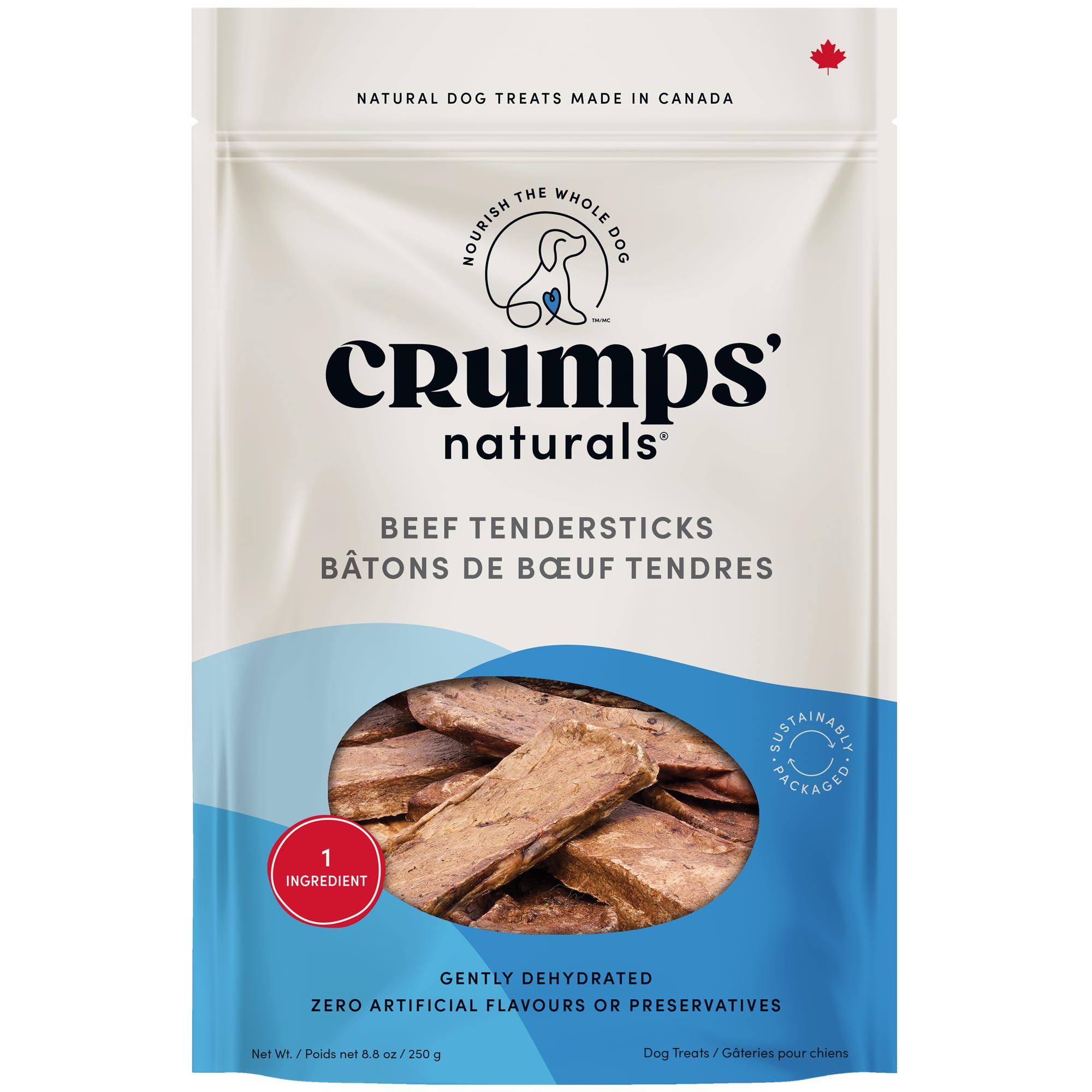 Crumps Naturals Beef Tender Sticks For Pets, 8.8-Ounce