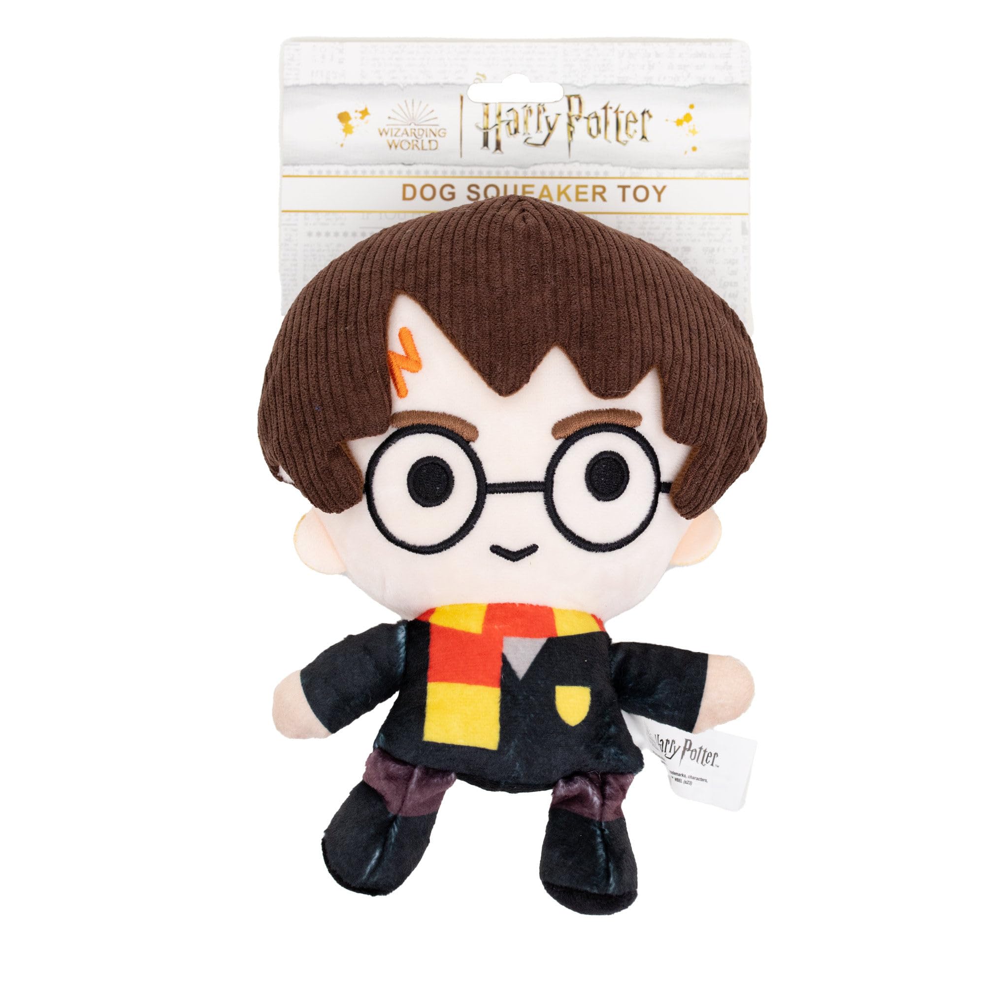 Buckle-Down The Wizarding World Of Harry Potter Dog Toy, Harry Potter Charm Full Body Pose Pet Toy, Plush