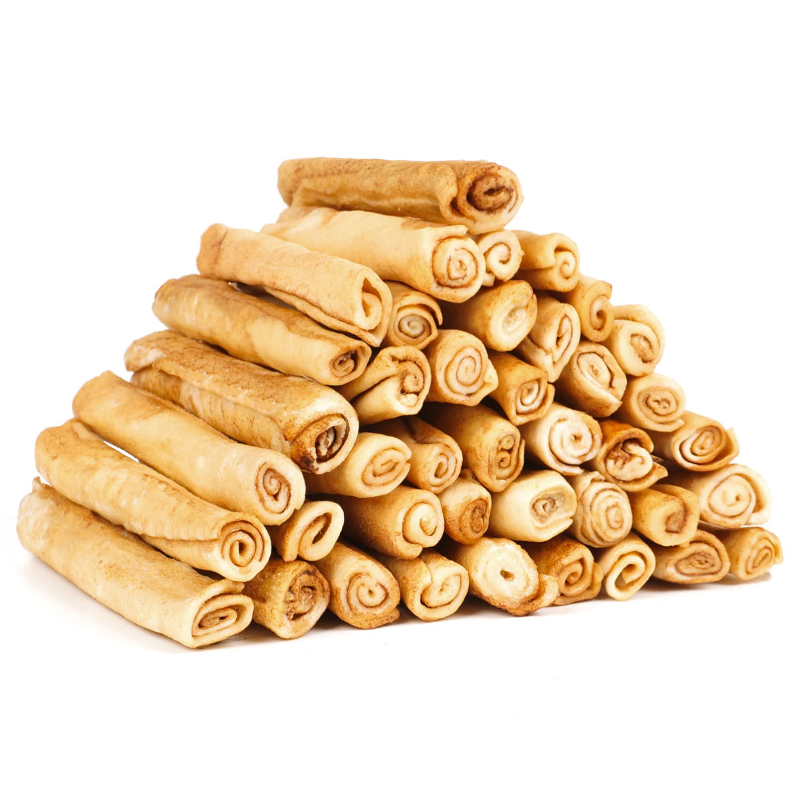 MON2SUN Dog Rawhide Rolls Twist Sticks Chew Treats Chicken Flavor for Puppy and Small Dogs, 40 Count(Pack of 1)