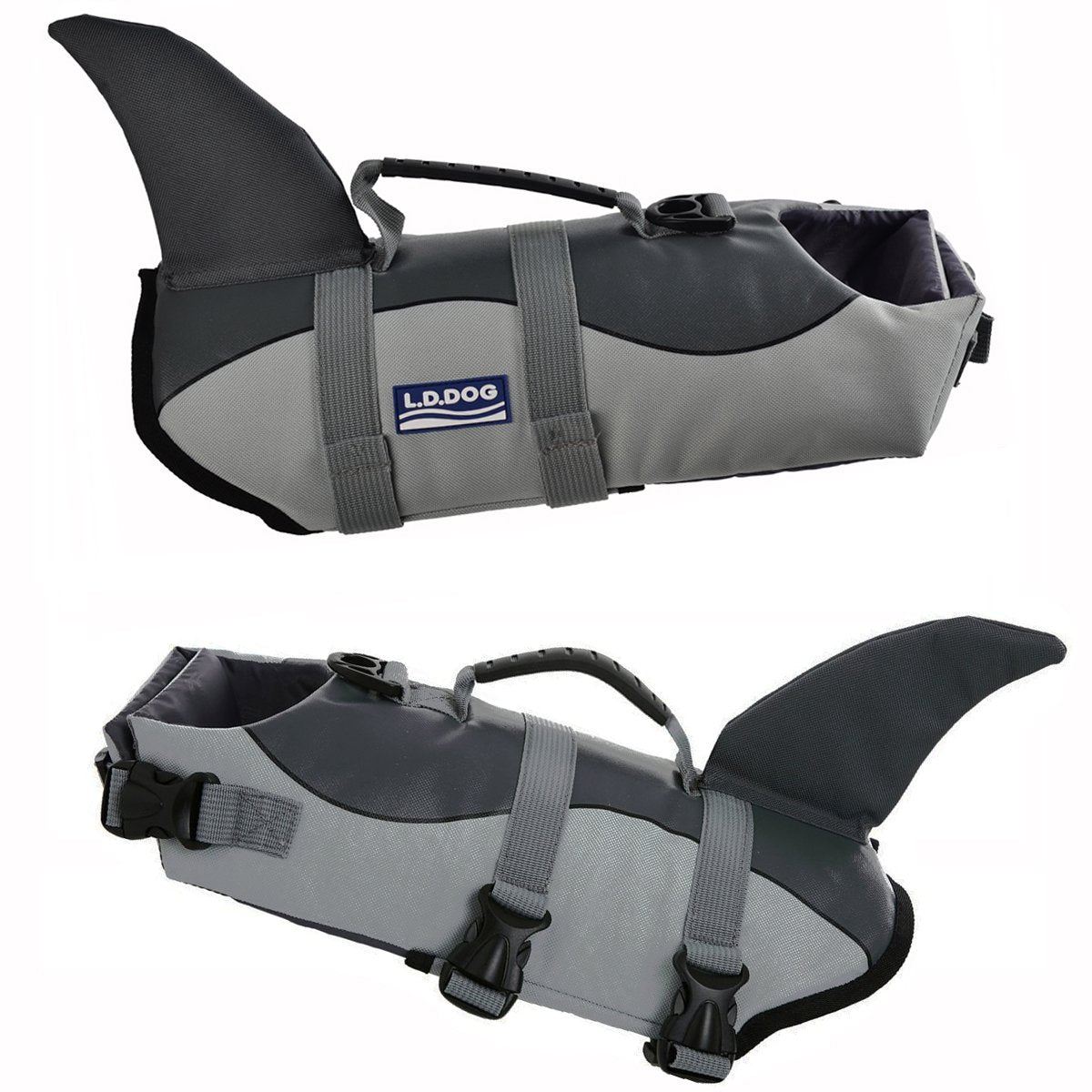 A-MORE Dog Life Jackets Dog Saver Life Jacket Dog Swimming Vest Adjustable Life Jacket for Dogs Medium
