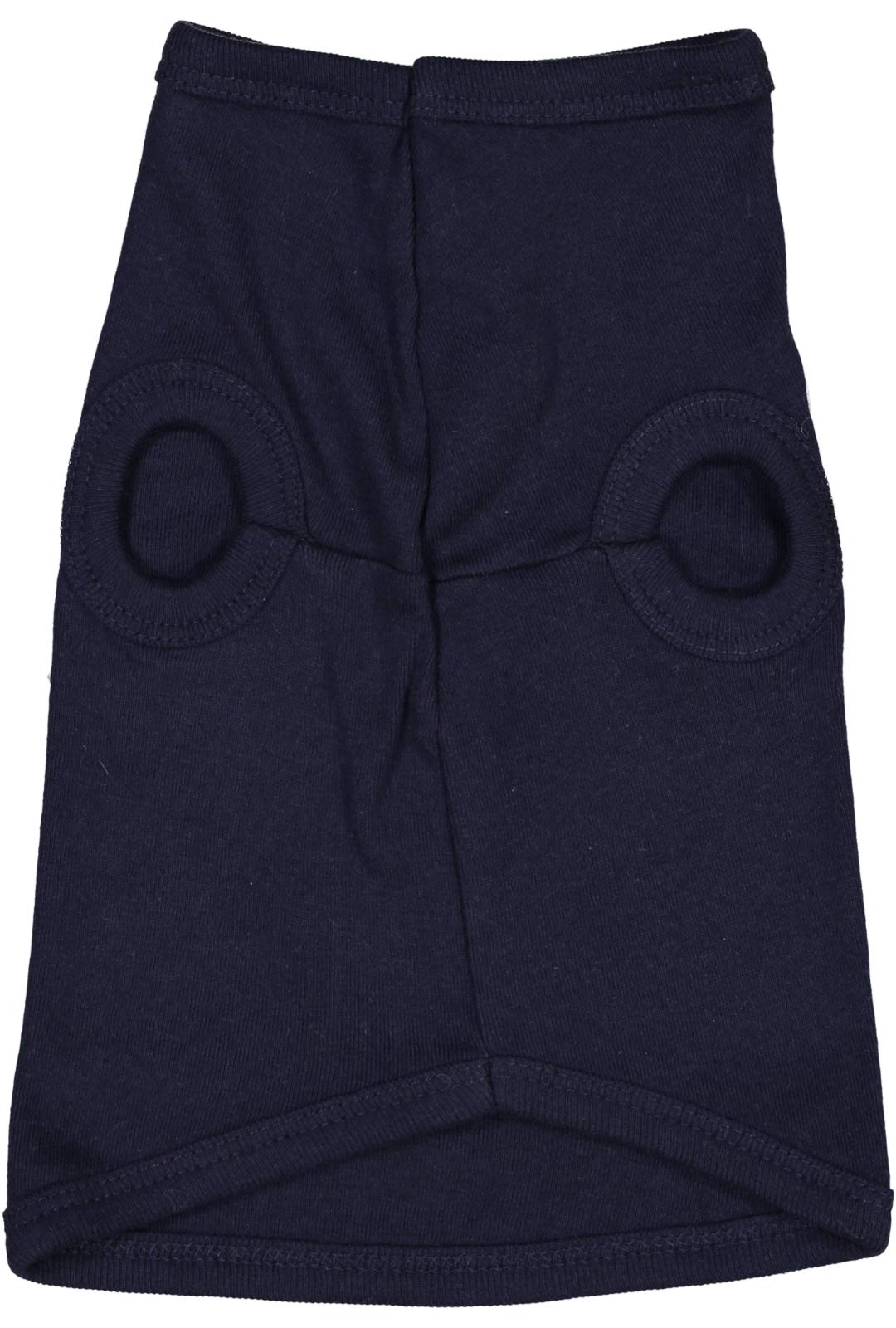 Doggie Skins 100% Combed Ringspun Cotton 1x1 Baby Rib Dog Tank Top, Navy, X-Large
