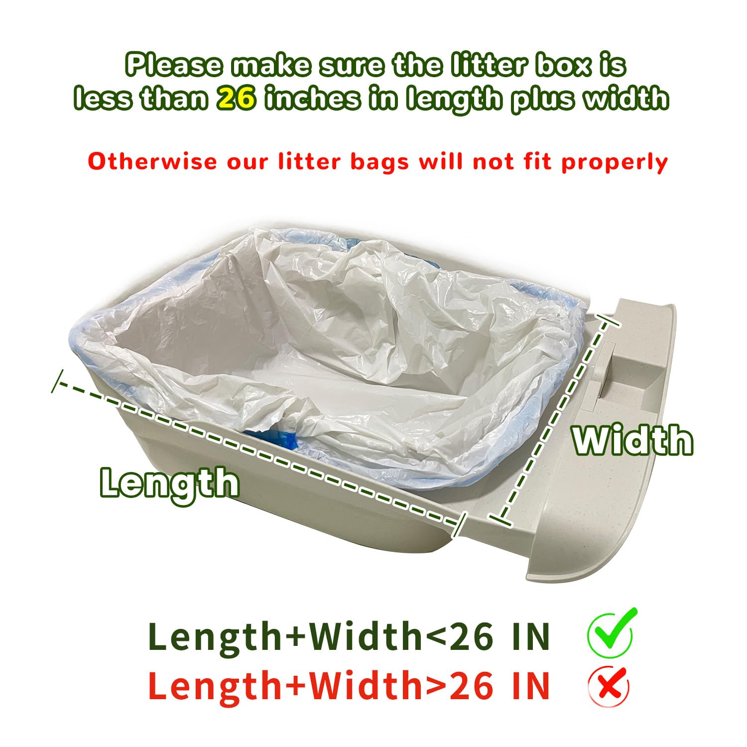 CoveCozy 80 Count Litter Bags for Neakasa M1 & Pet Pivot Autoscooper - 4 Rolls of Self-Cleaning Cat Litter Waste Receptacles