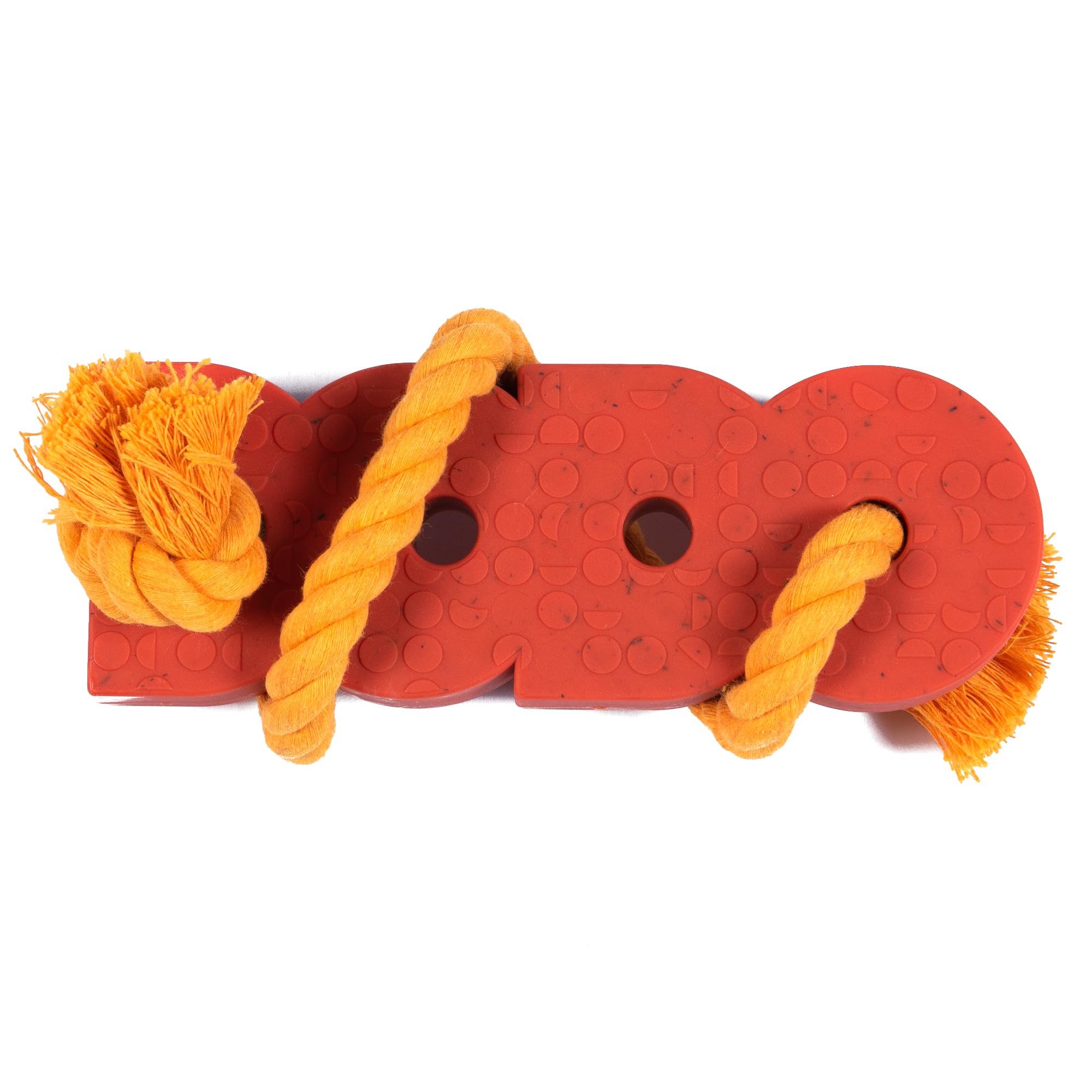 The Dodo 2-in-1 Nylon + Bamboo Dental Chew & Tug, Bacon Scented; Use Small or Large for Two Ways to Play; Tug Rope or Compact Ch