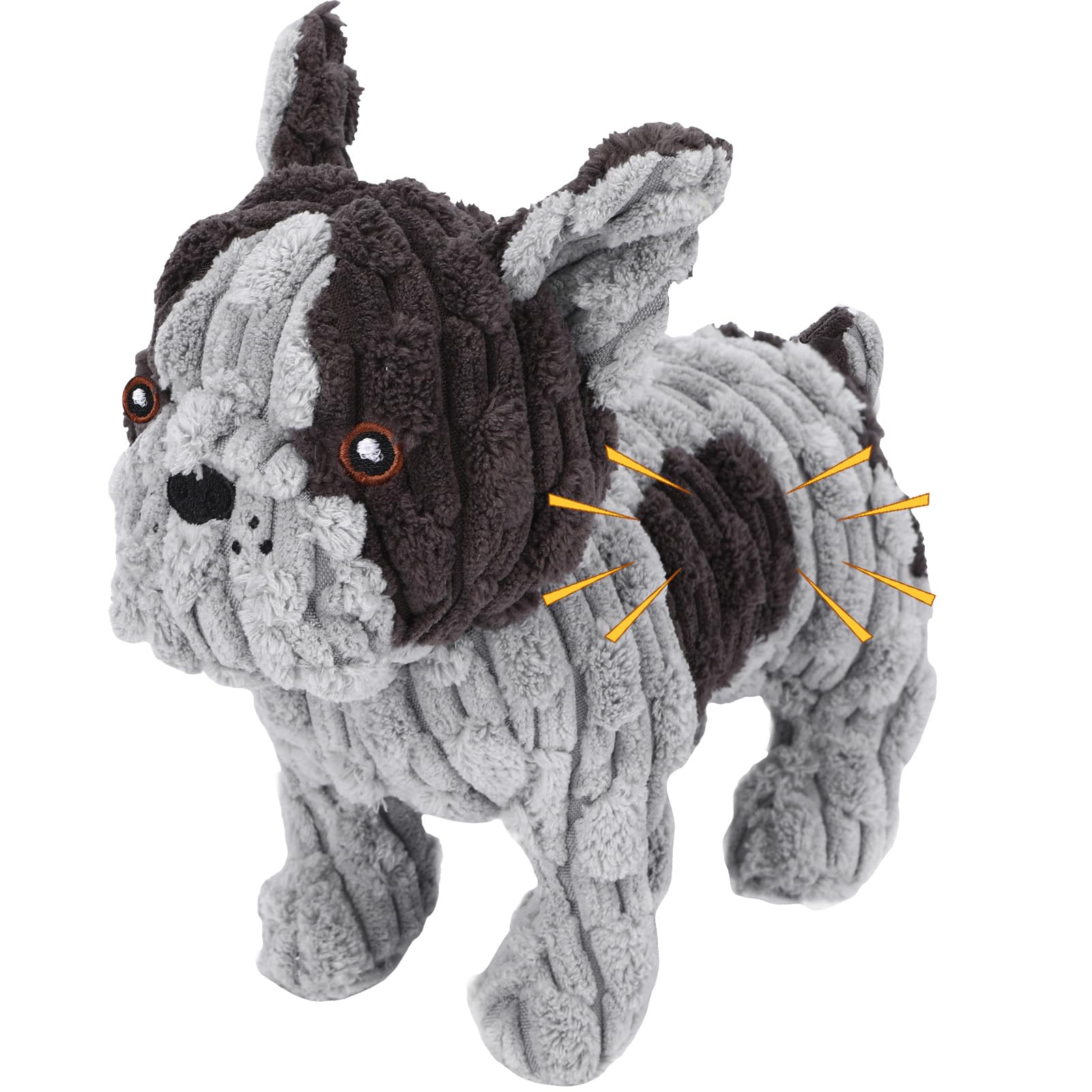 Letsmeet Dog Toys Plush Interactive Dog Toy With Crinkle Paper And Squeaker, Reduce Boredom And Anxiety, Cute Dog For Small Medi