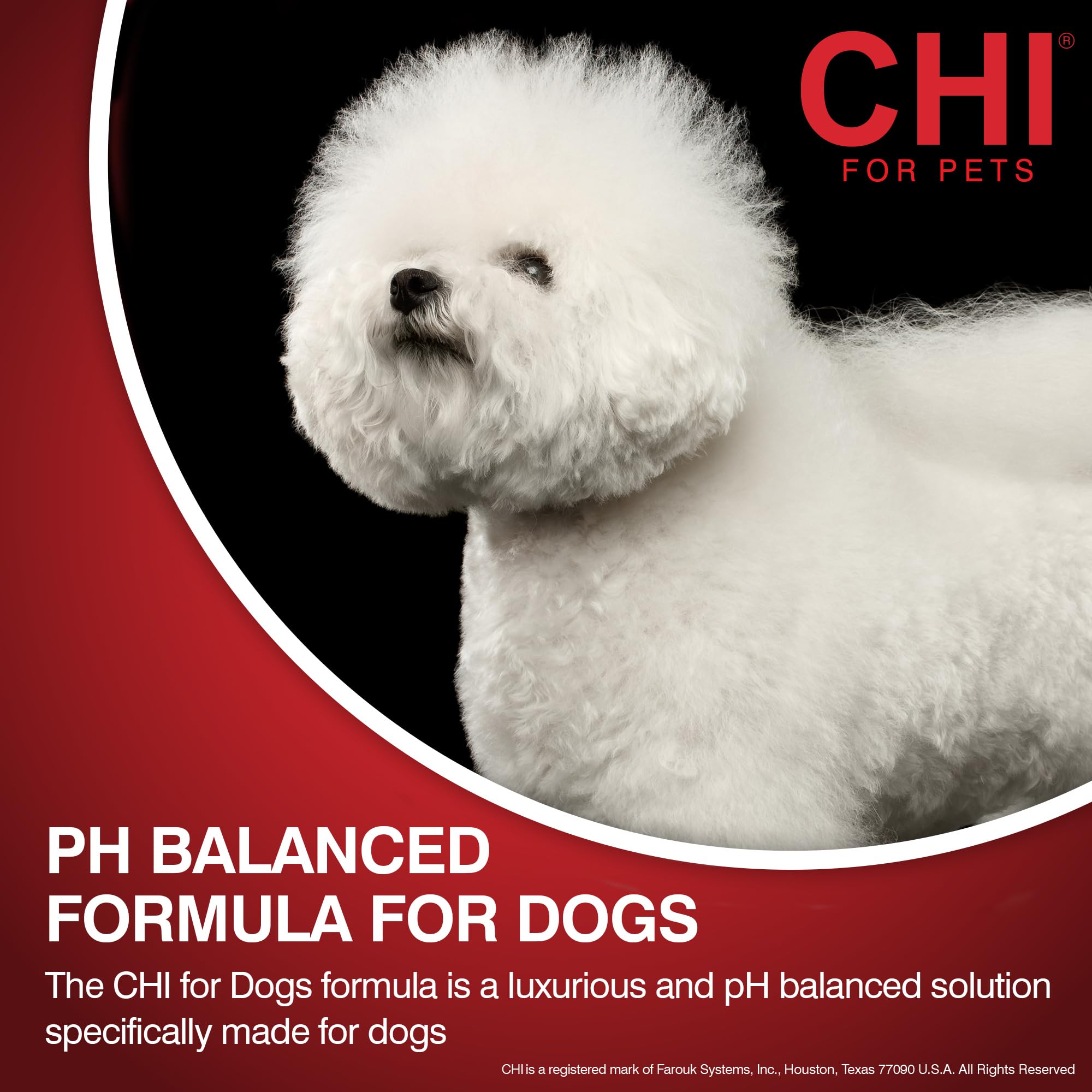 CHI for Dogs Shed Control Shampoo for Dogs, 16 Ounces | Best Anti-Shed Dog Shampoo | Sulfate and Paraben Free, pH Balanced for D