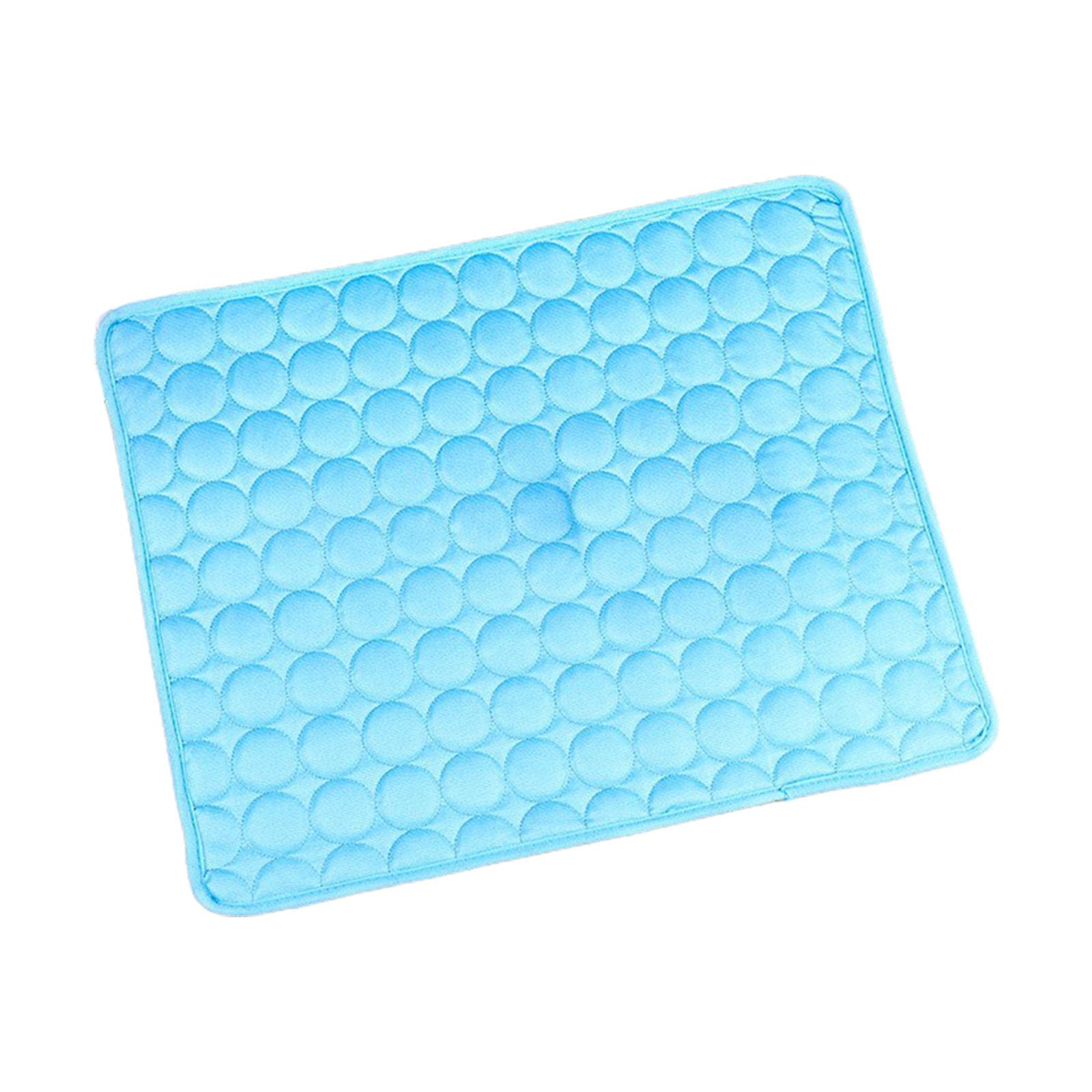 VELURA Dog Cooling Mat Summer Dog Cooling Pad Sleeping Pad for Car Travel Dogs Cats blue M|1 Dog Cooling Mat| Beds|Pet Supplies