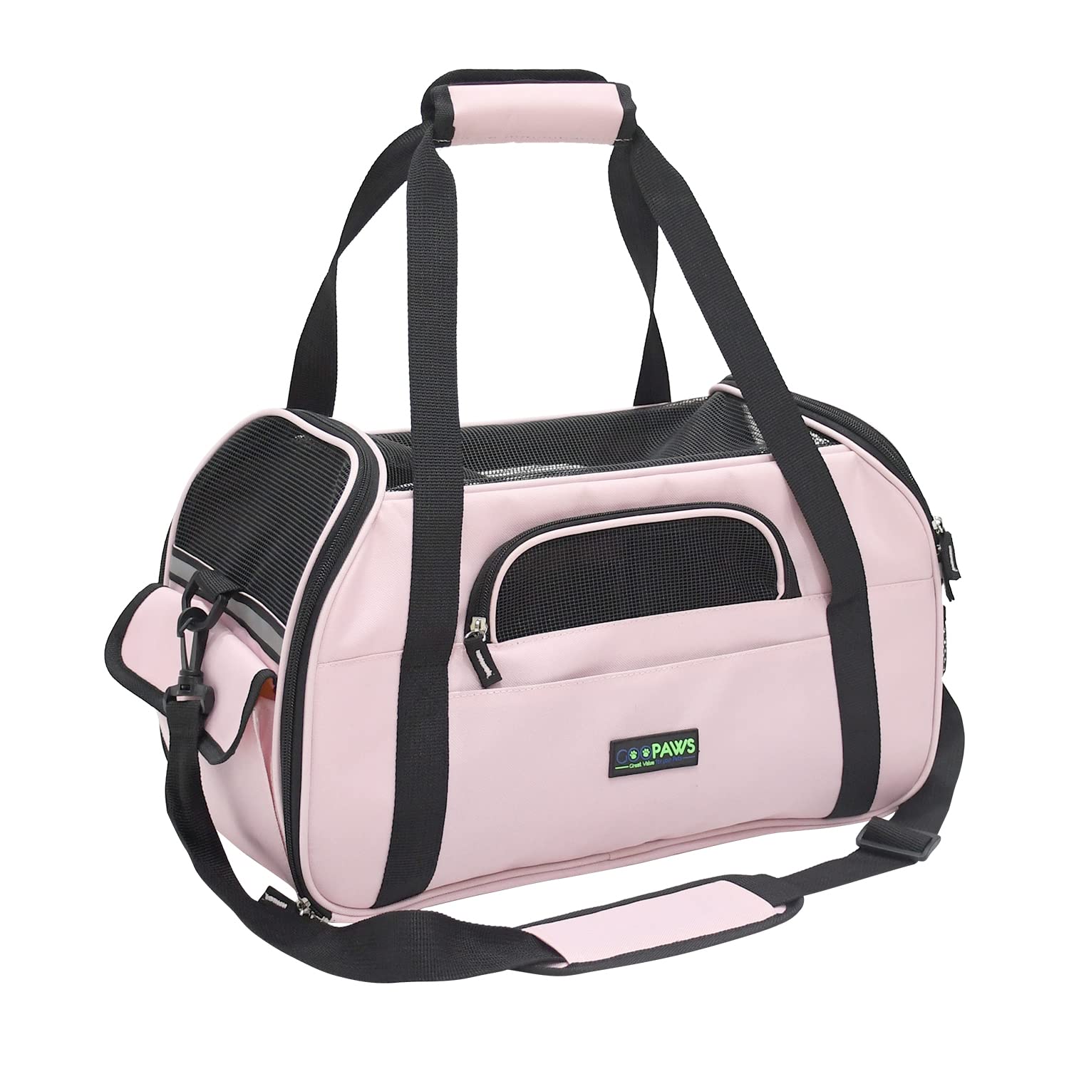 Jespet Soft-Sided Kennel Pet Carrier For Small Dogs, Cats, Puppy, Airline Approved Cat Carriers Dog Carrier Collapsible, Travel Handbag & Car Seat
