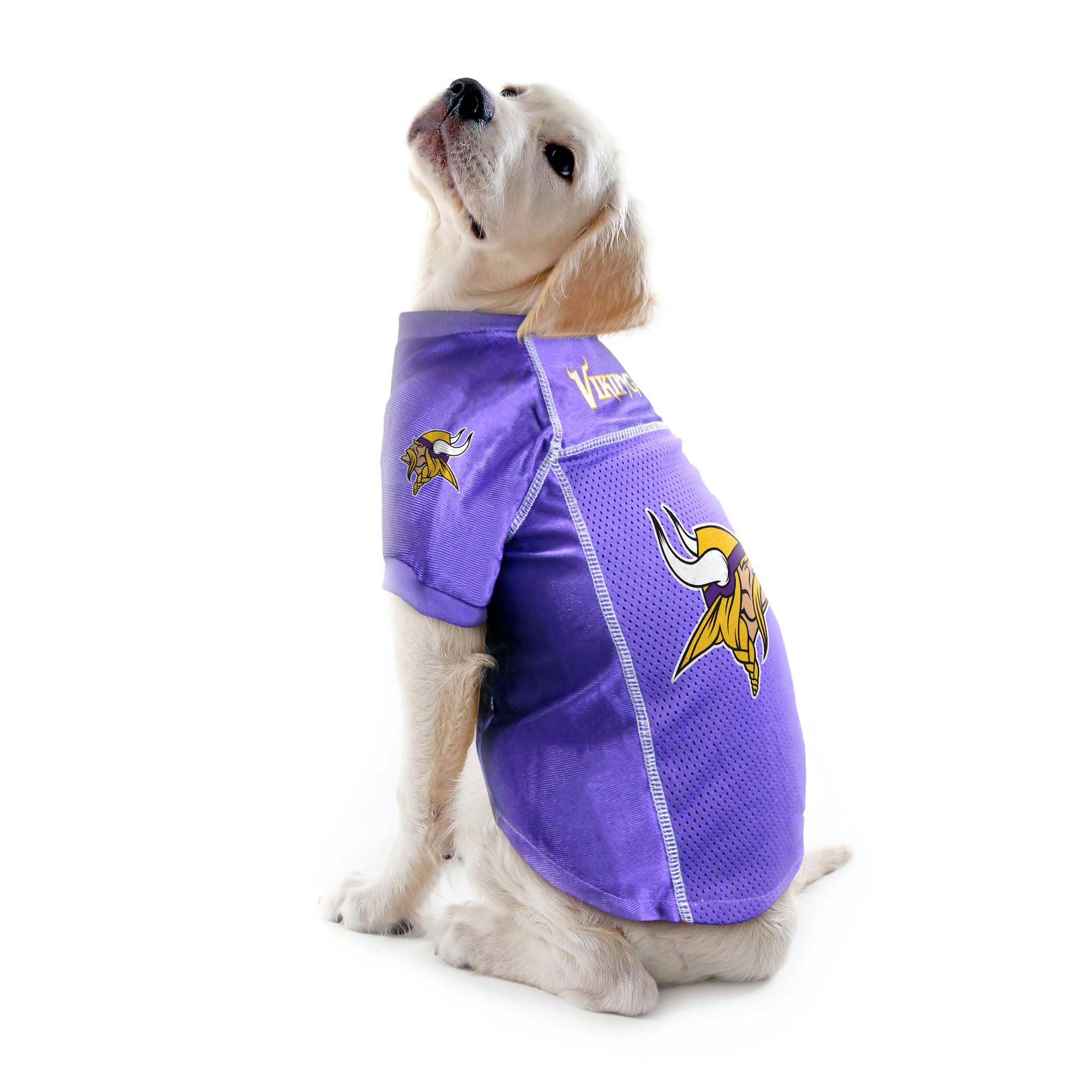 Littlearth Unisex-Adult Nfl Minnesota Vikings Basic Pet Jersey, Team Color, Small