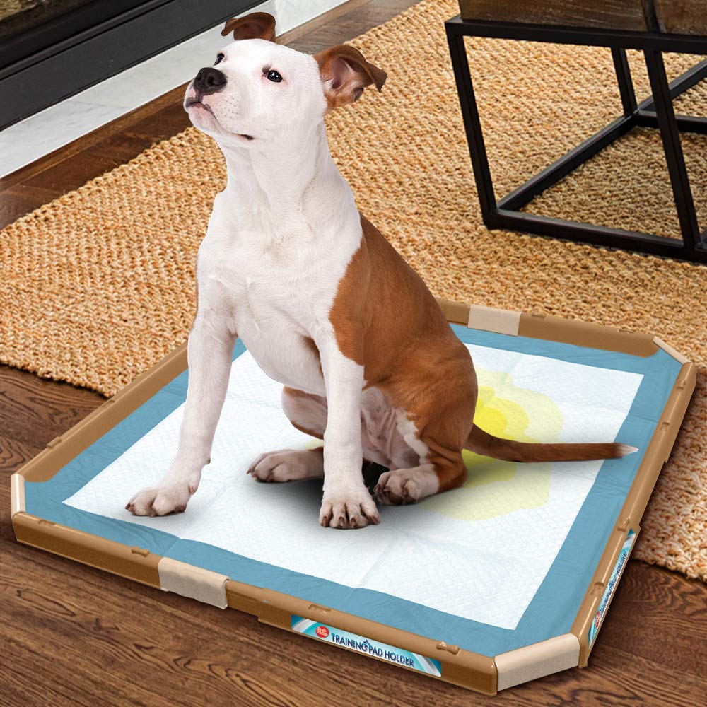 Simple Solution Portable Dog Pad Holder - Prevents Leakage & Bunching, Fits Pads 53 x 53cm or Larger, Beige, Model 91029-5p