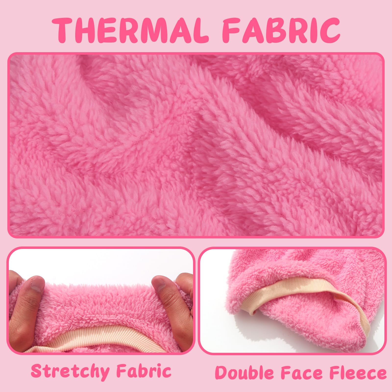 2 Pieces Puppy Sweaters - Female Yorkie & Chihuahua Sweaters, Cute Winter Warm Fleece Dog Clothes (Small)