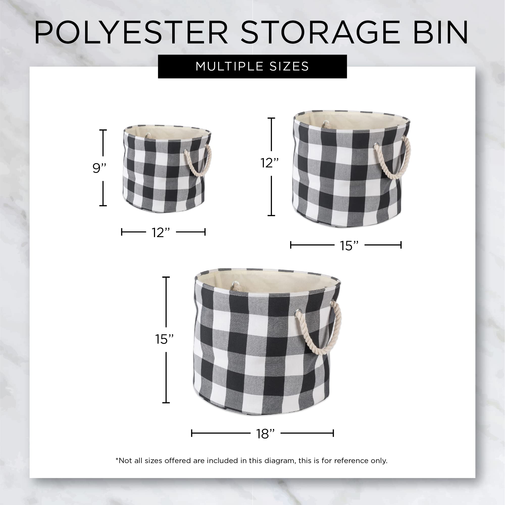 DII Polyester Pet Bin Lattice Paw Aqua Round Medium