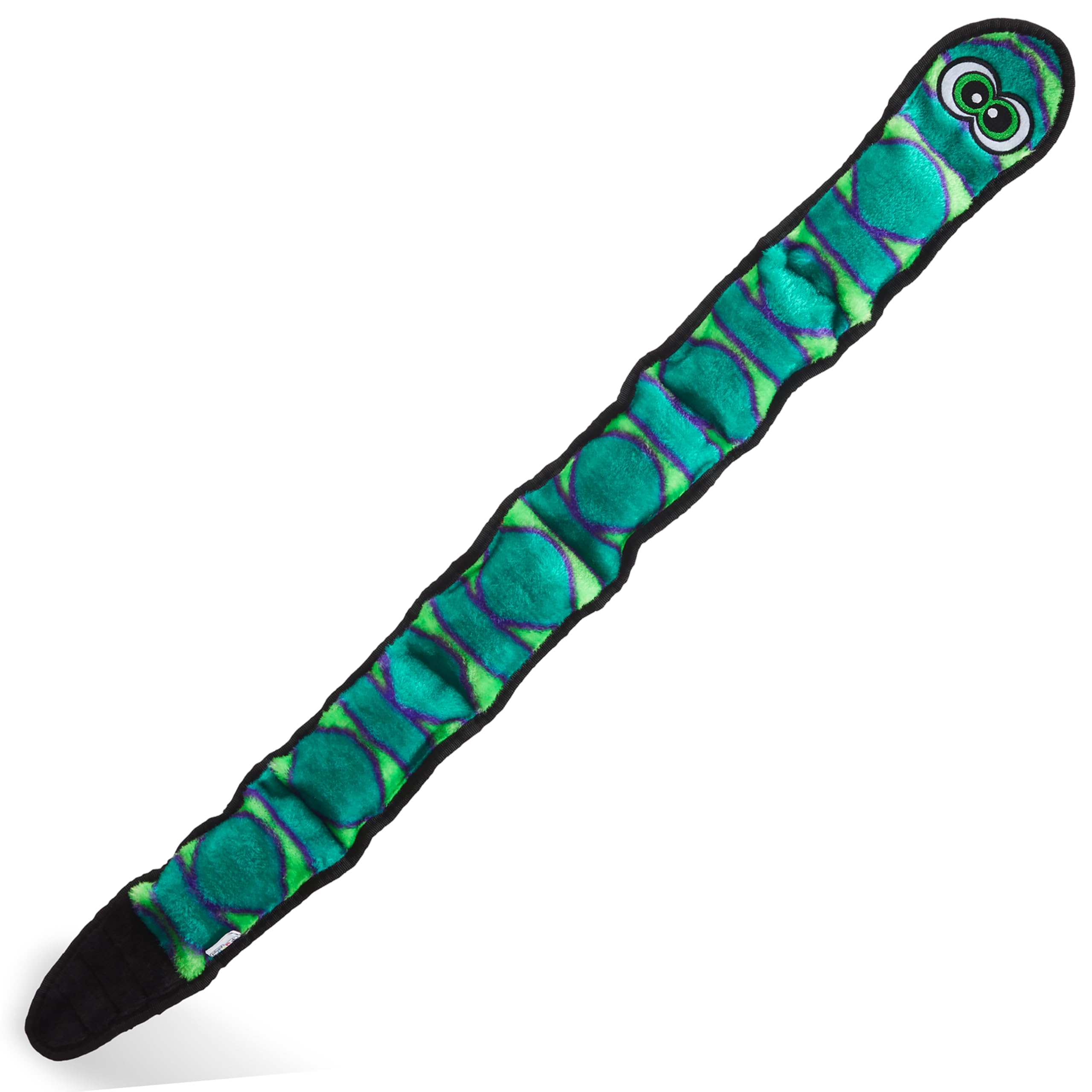 Outward Hound Invincibles Blue Snake Plush Dog Toy, Xl