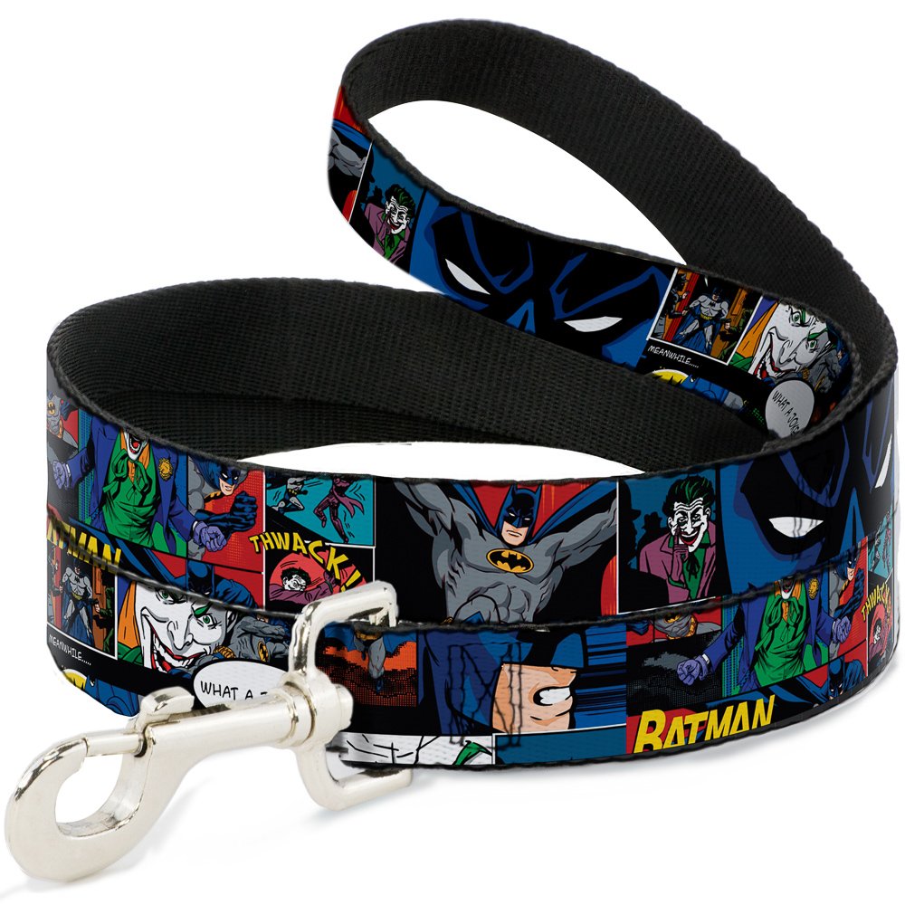Dog Leash Batman Joker Comic Strip 4 Feet Long 0.5 Inch Wide