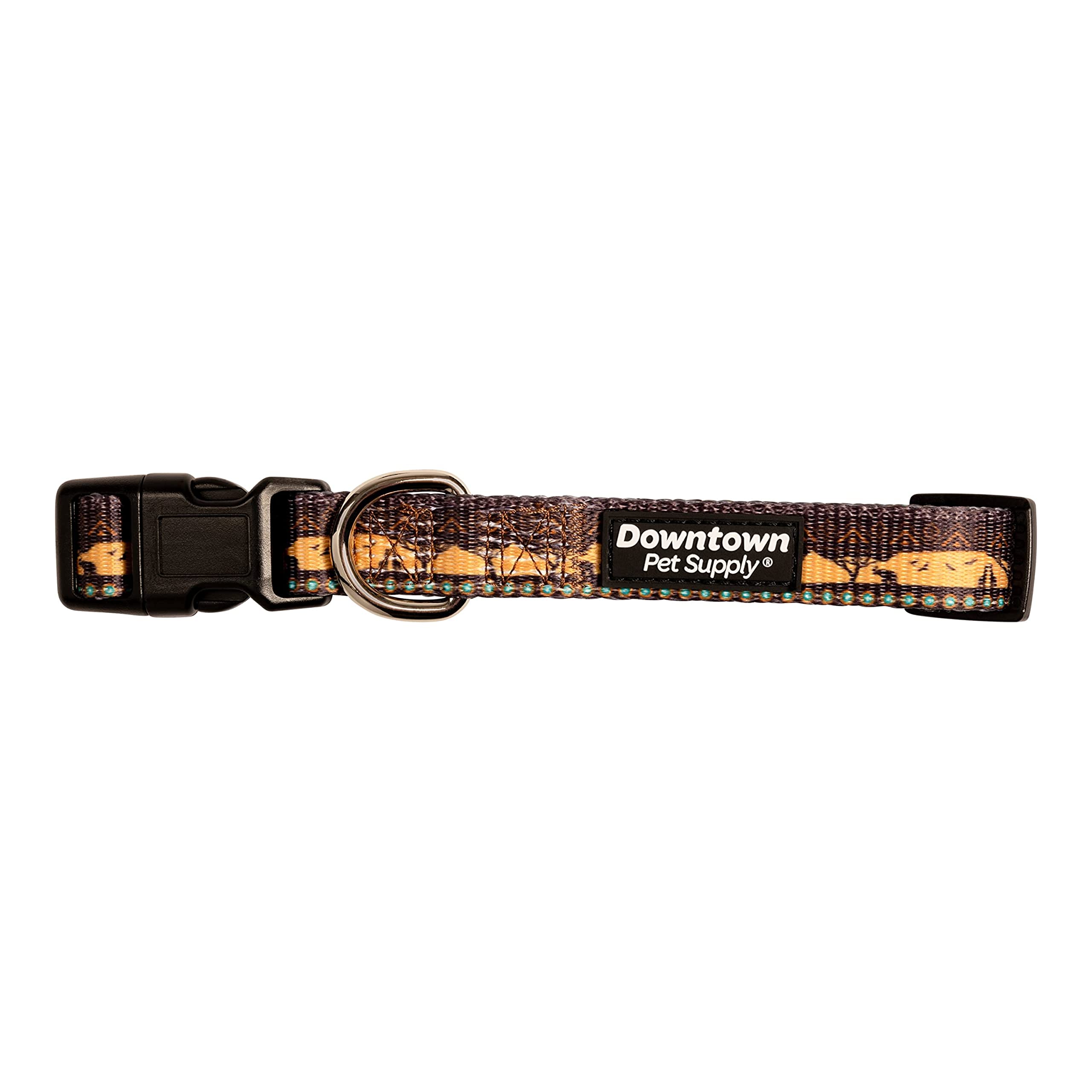 Downtown Pet Supply - Best & Fancy Dog Collar - Lightweight Adjustable With Quick Buckle & D-Ring - Hand Wash Safe - Sahara - M