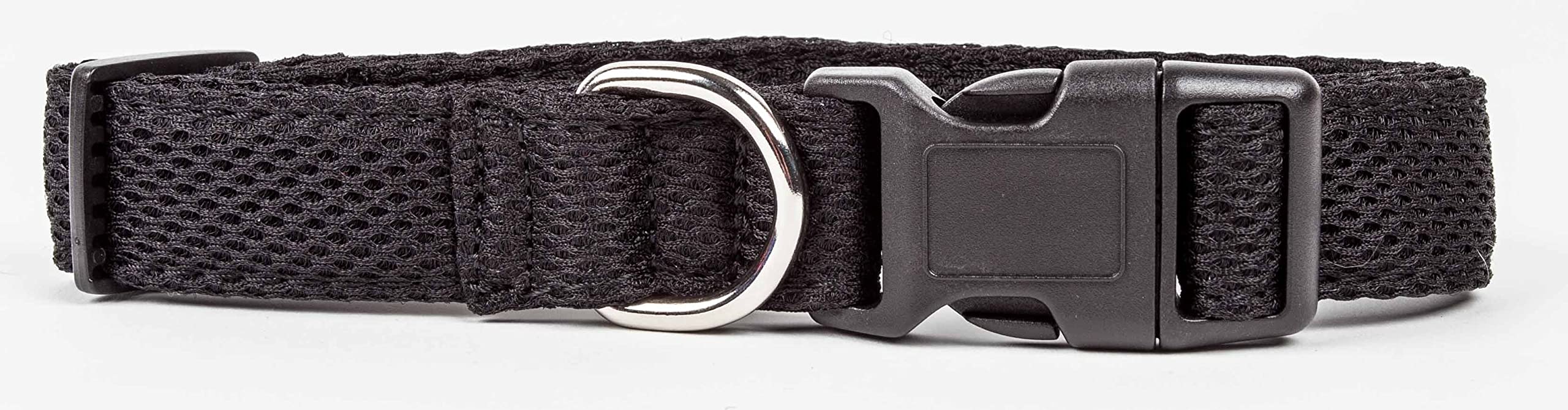 Pet Life        'Aero Mesh' Dual Sided Comfortable And Breathable Adjustable Pet Collar - Mesh Dog Collar With Stainless Stell D