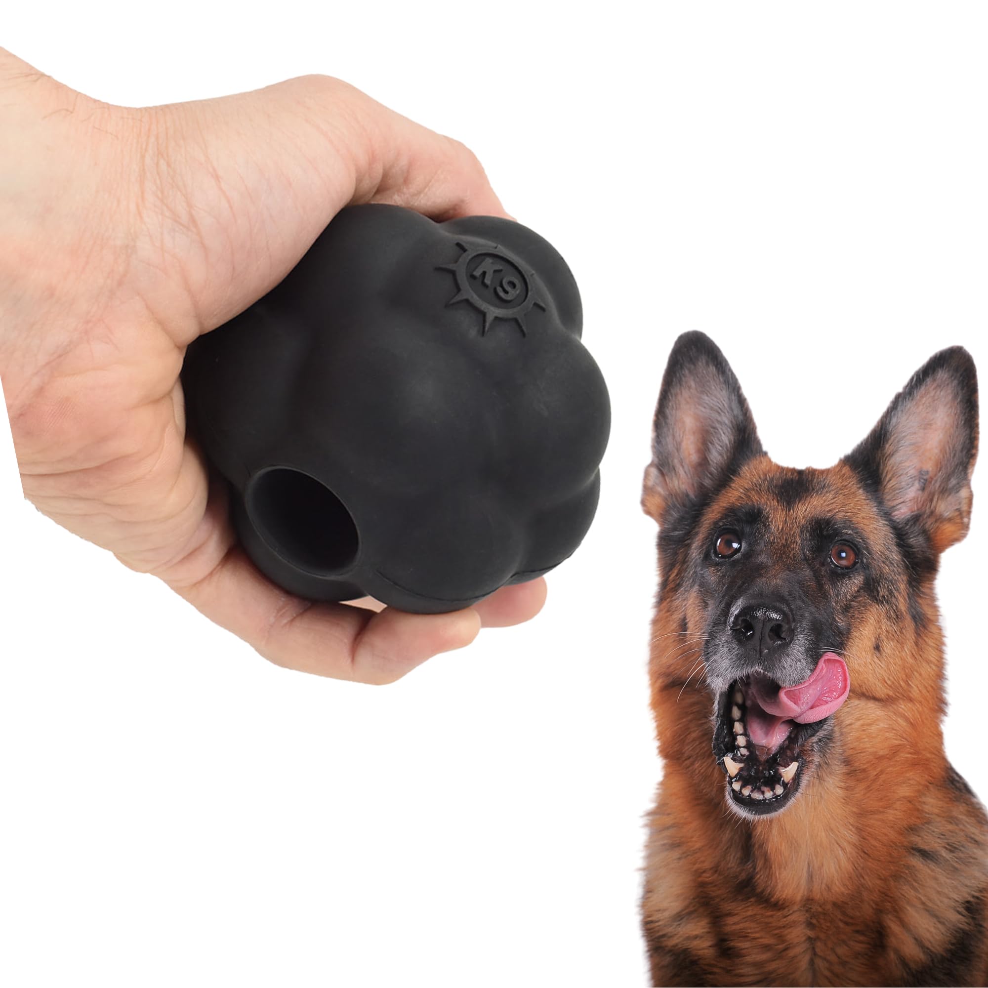 Monster K9 Dog Toys For Aggressive Chewers, Interactive Treat Ball - Virtually Indestructible Dog Toys For Large Dogs, Heavy Dut
