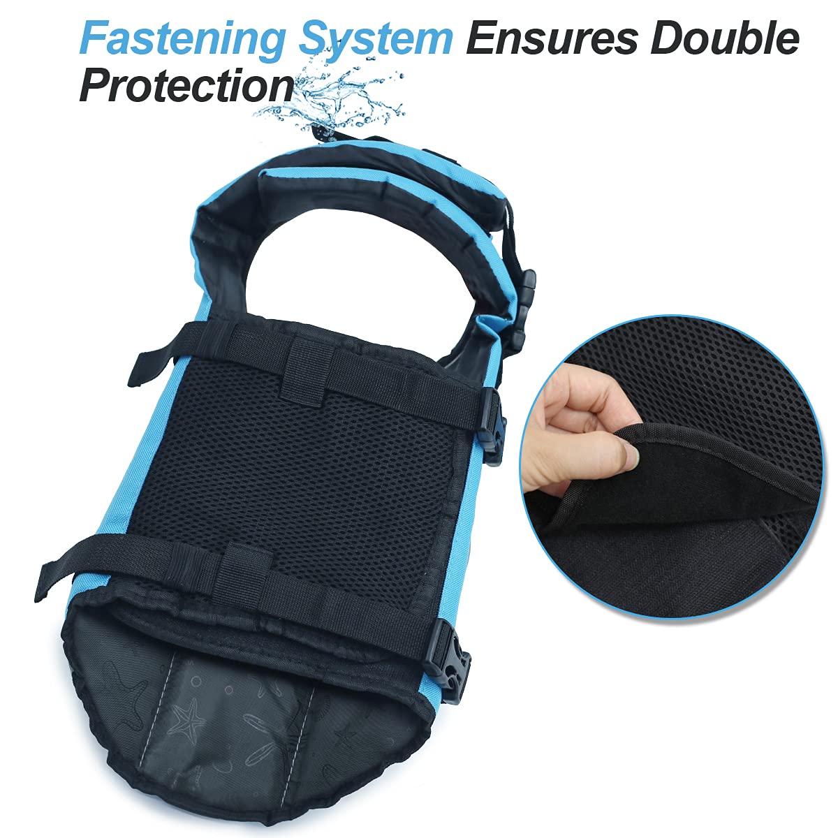 Vivaglory Ripstop Dog Life Jacket For Small Medium Large Dogs Boating, Swimming Vest For Dogs With Enhanced Visibility & Buoyanc