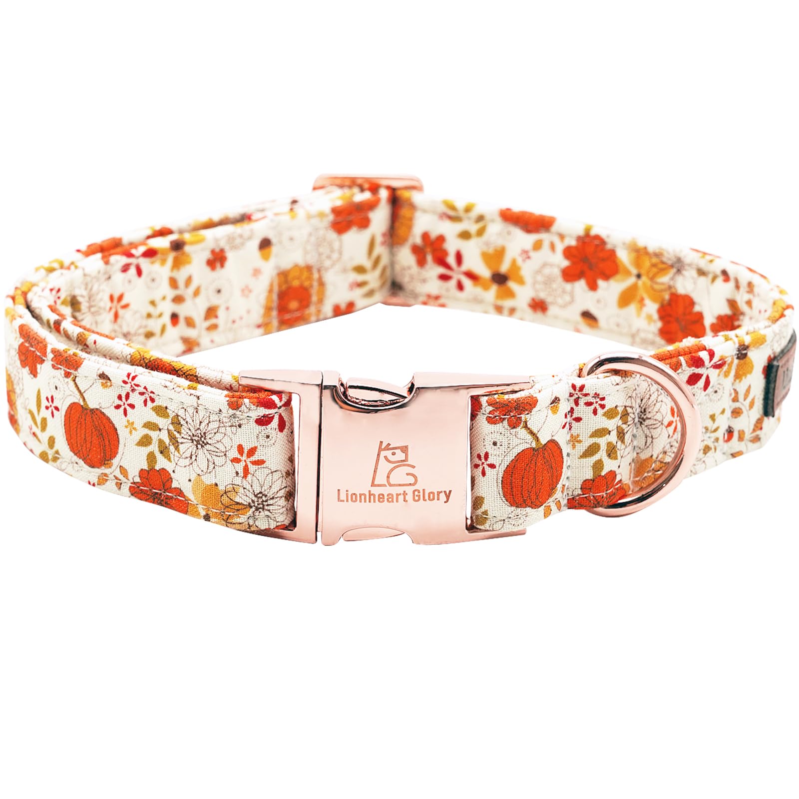 Lionheart Glory Dog Collar Halloween Collar Dog Fall Dog Collars, Adjustable Heavy Duty Dog Collar For X-Large Dogs Pumpkin Collar Dog
