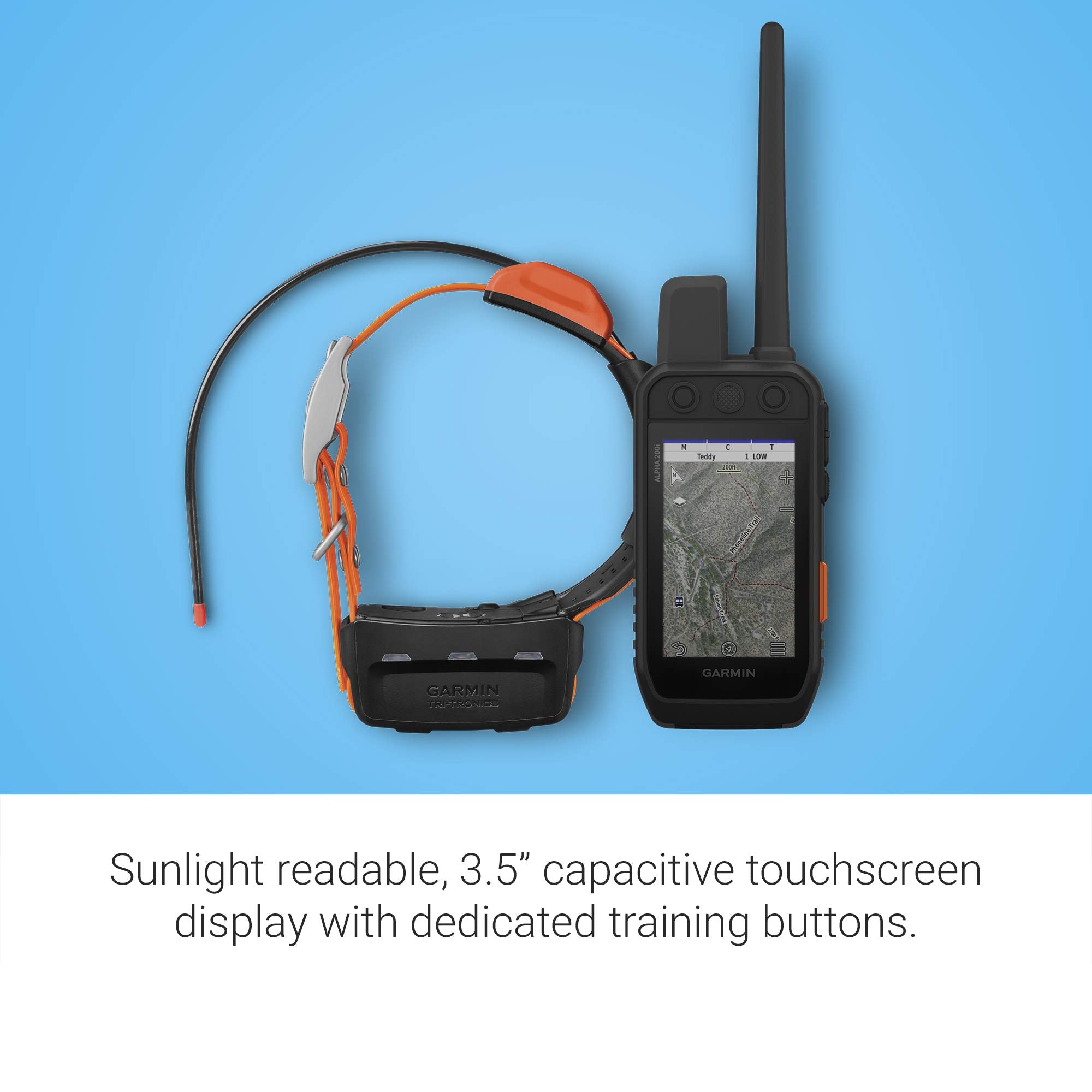 Garmin Alpha 200i/T 5 Dog Tracking Bundle, Handheld and Collar, Utilizes inReach Technology, Sunlight-readable 3.6'' Touchscreen