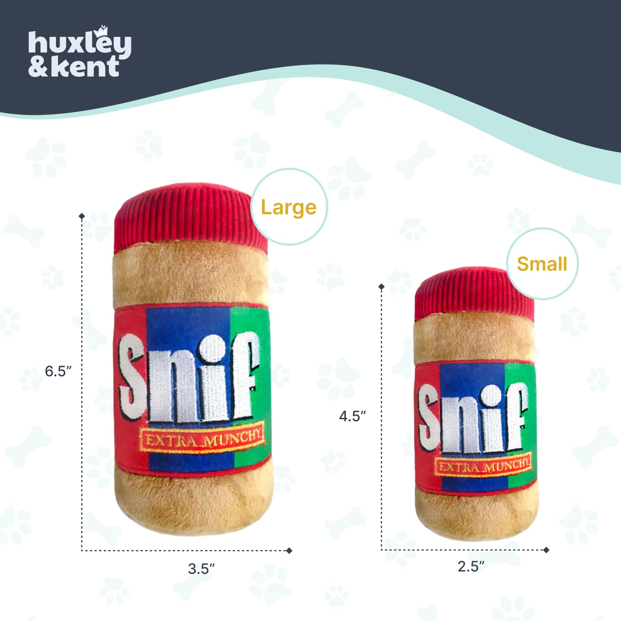 Huxley & Kent For Dogs - Snif (Large) - Funny Dog Toy With Squeaker - Fun, Durable, And Safe