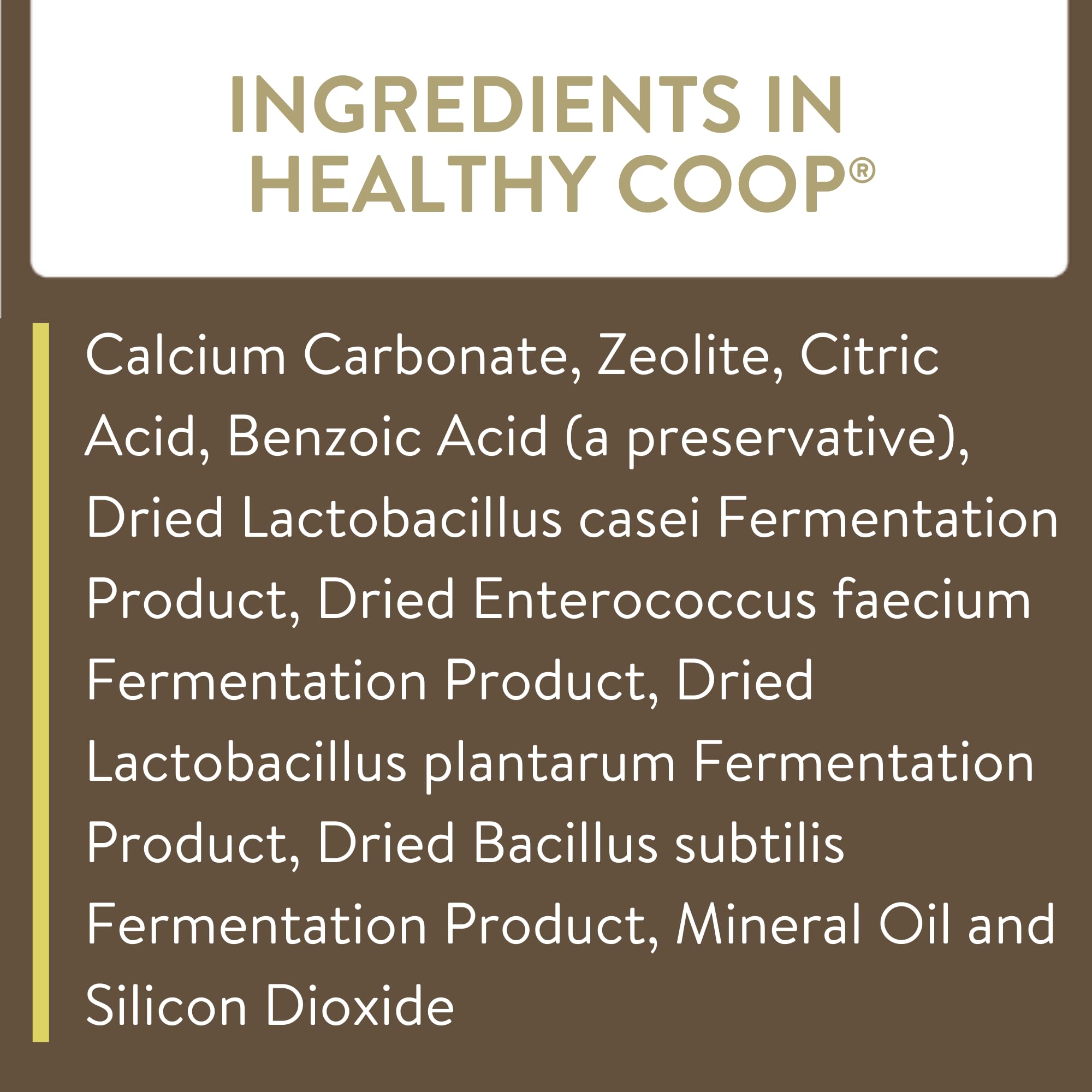 FlockLeader Healthy Coop, Litter Additive for Chicken Coop with Probiotic & Acidifier, Reduces Odor, Wetness & Bacteria, 12lbs
