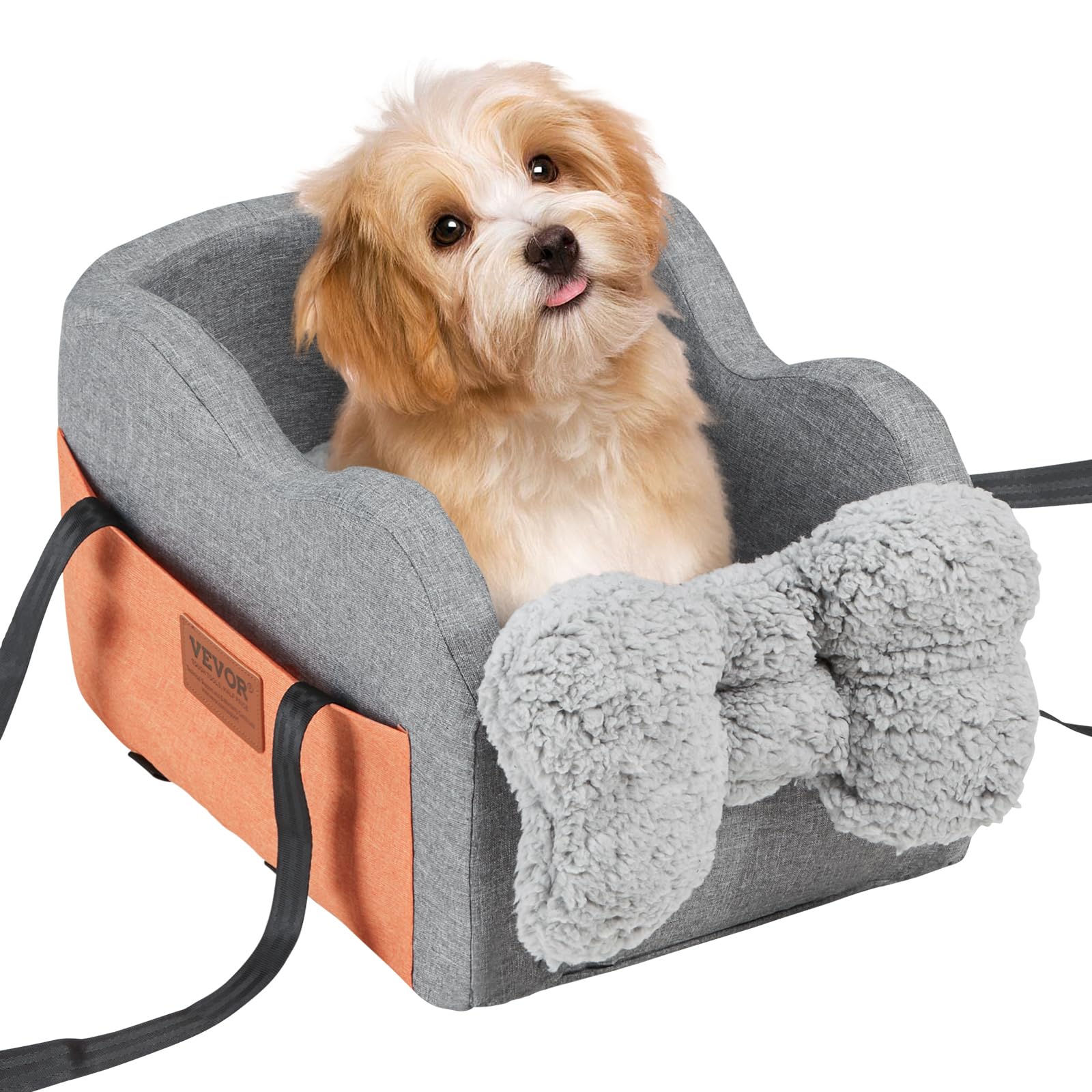 Vevor Center Console Dog Car Seat Dog Booster Car Seat For Small Dog 8 Lbs