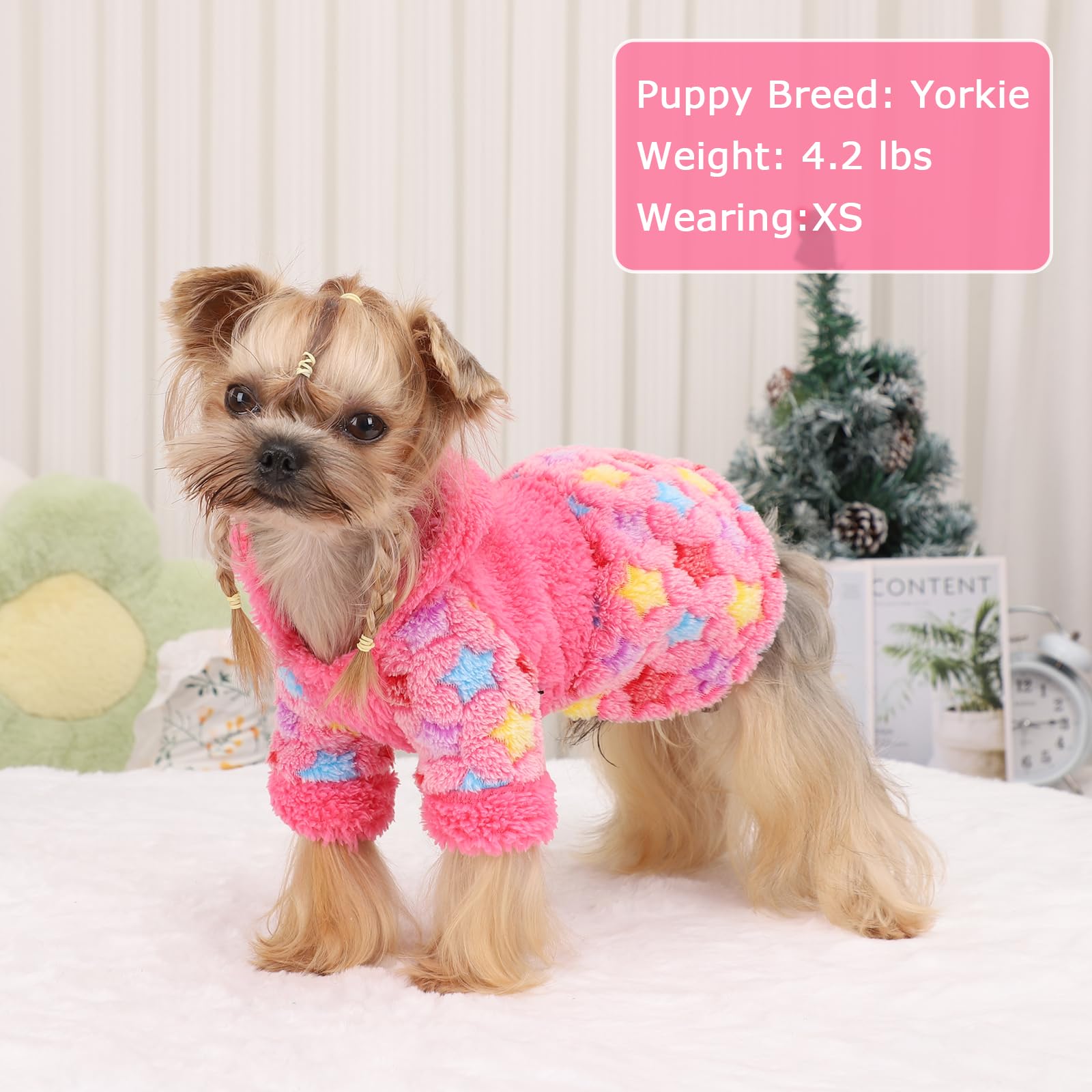Dog Hoodie Dog Sweater Valentine'S Day Dog Clothes For Small Dogs Boy Girl Pet Sweater Dress For Dogs Cold Weather Dog Coats Fal