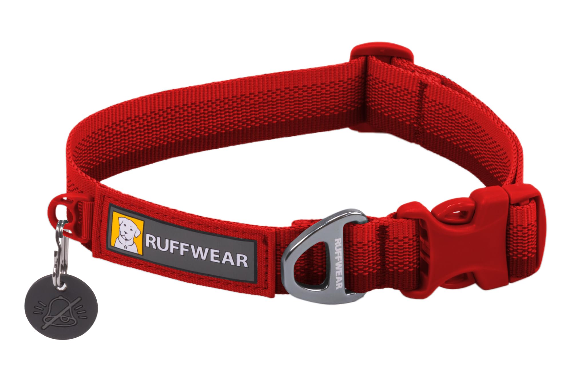Ruffwear, Front Range Dog Collar, Durable and Comfortable Collar for Everyday Use, Red Canyon, 14-20