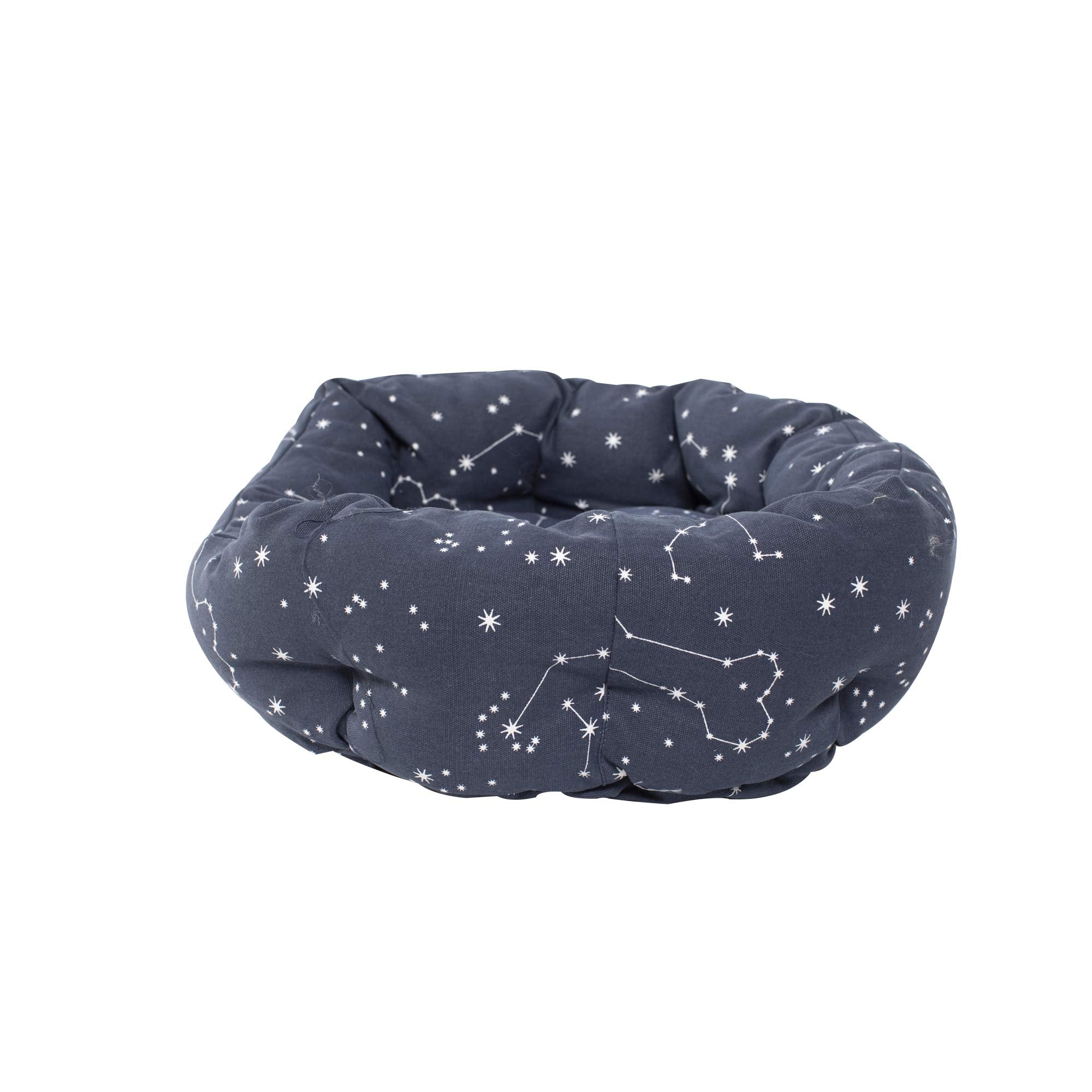 Fringe Studio Pet Bed, Celestial Round Cuddler, 20 x 19 x 8 inches (203002), Small