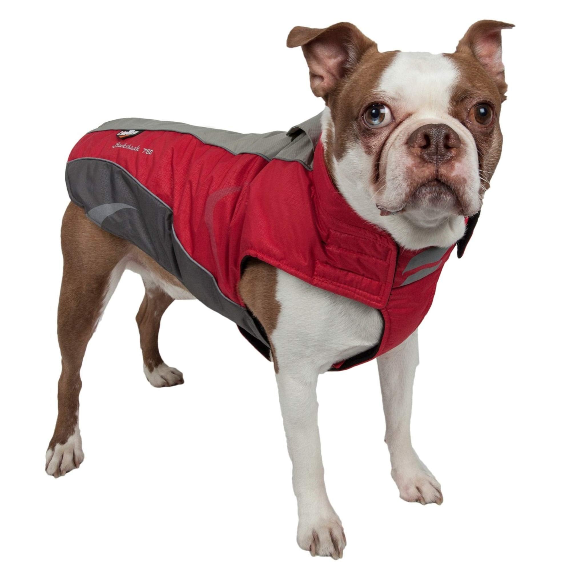 Doghelios Altitudemountaineer Wraphook And Loop Protective Waterproof Pet Dog Coat Jacket W/ Blackshark Technology Large, Re