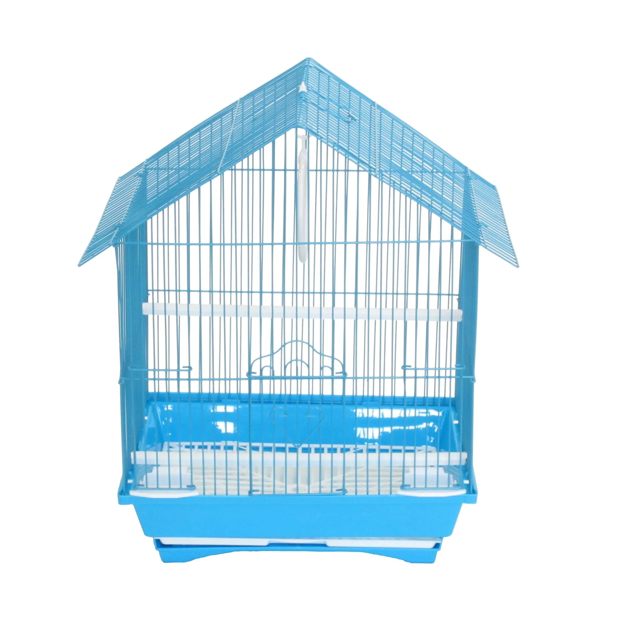 Yml A1114Mwht House Top Style Small Parakeet Cage, 11'' X 9'' X 16''