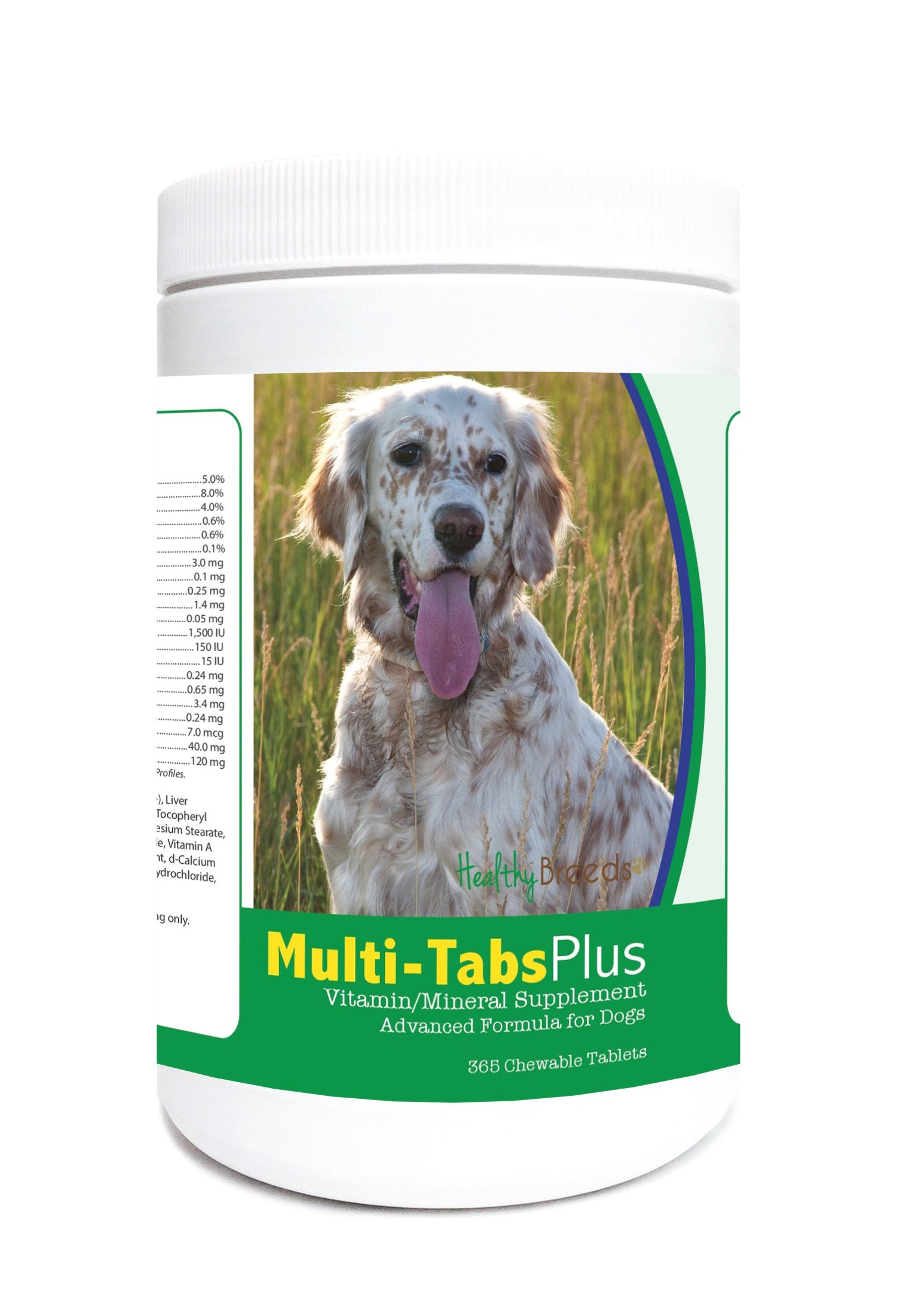 Healthy Breeds English Setter Multi-Tabs Plus Chewable Tablets 365 Count
